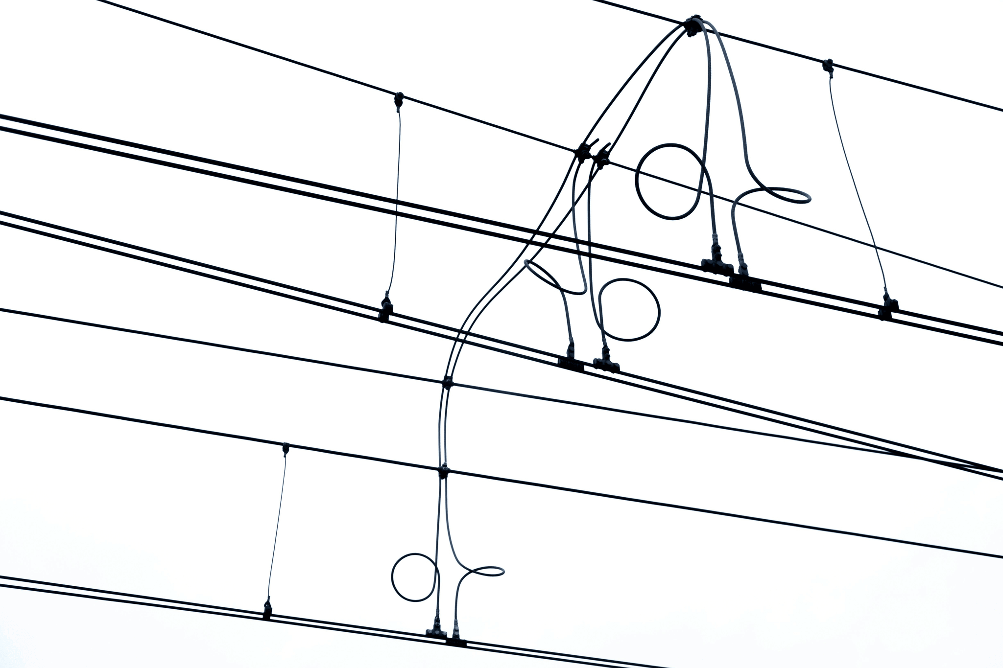 Overhead Power Line Components illustration