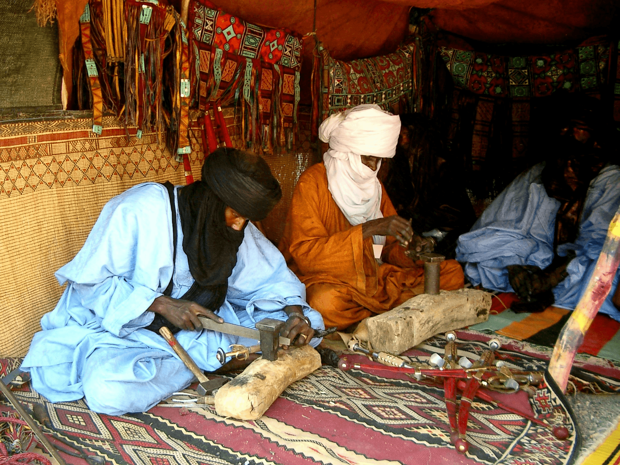 Local artisans practicing ethical material sourcing