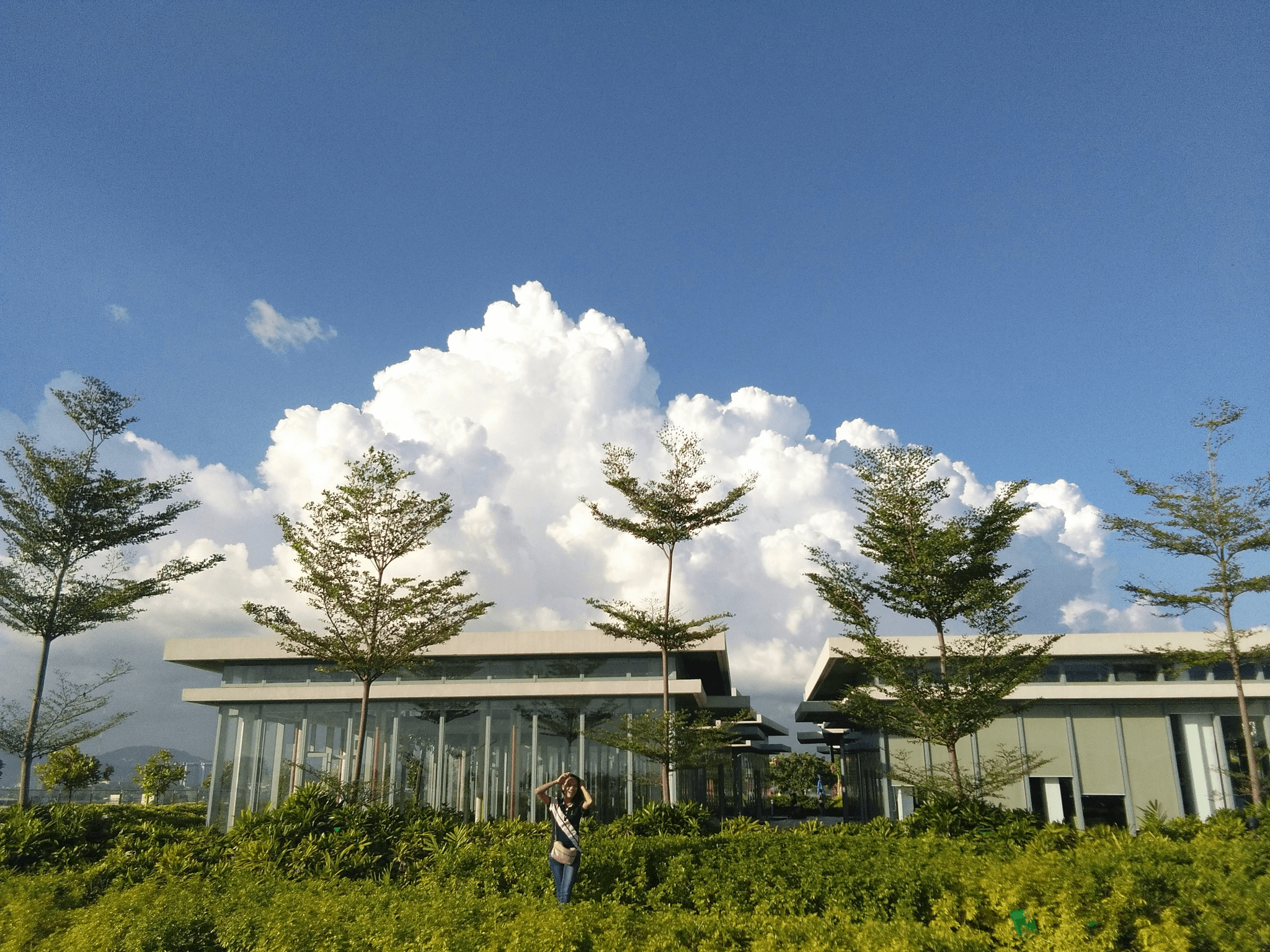 Factory with eco-friendly sustainability features.