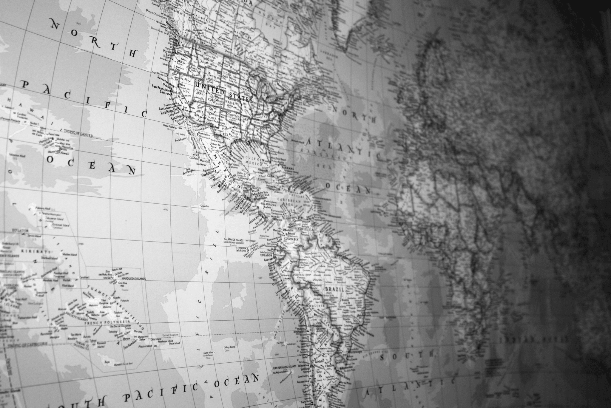 mapa del comercio global