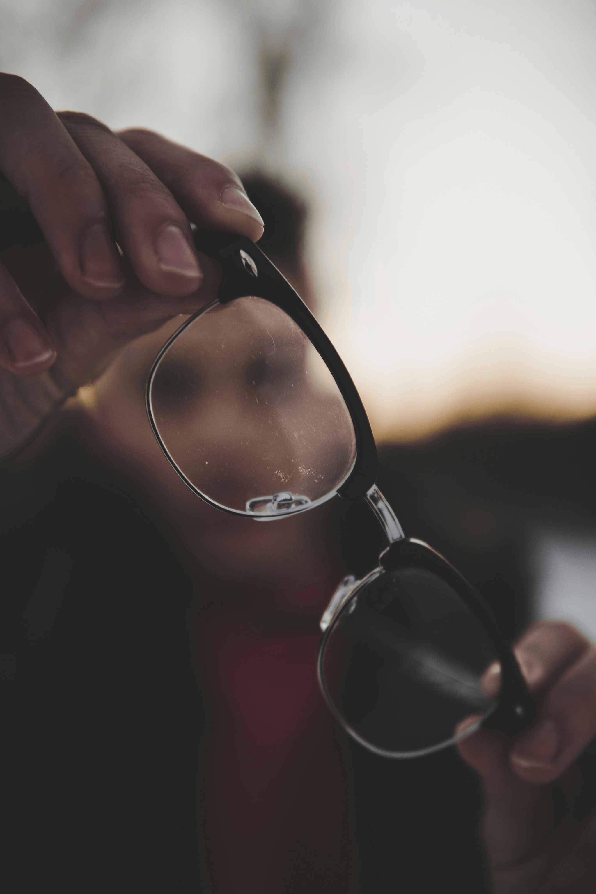 How do you keep your glasses from getting dirty?
