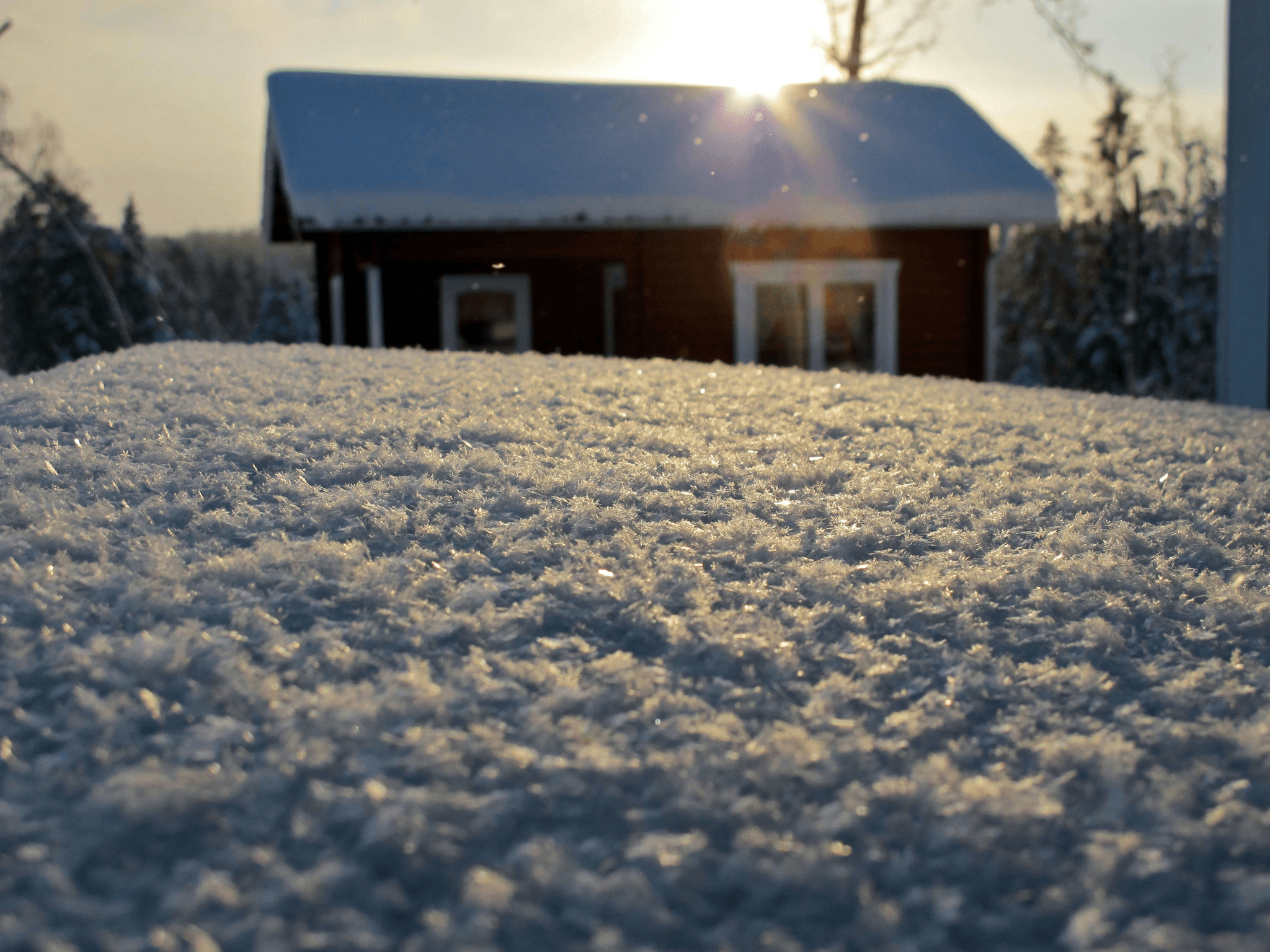 Snow and ice can have an effect on solar panels.