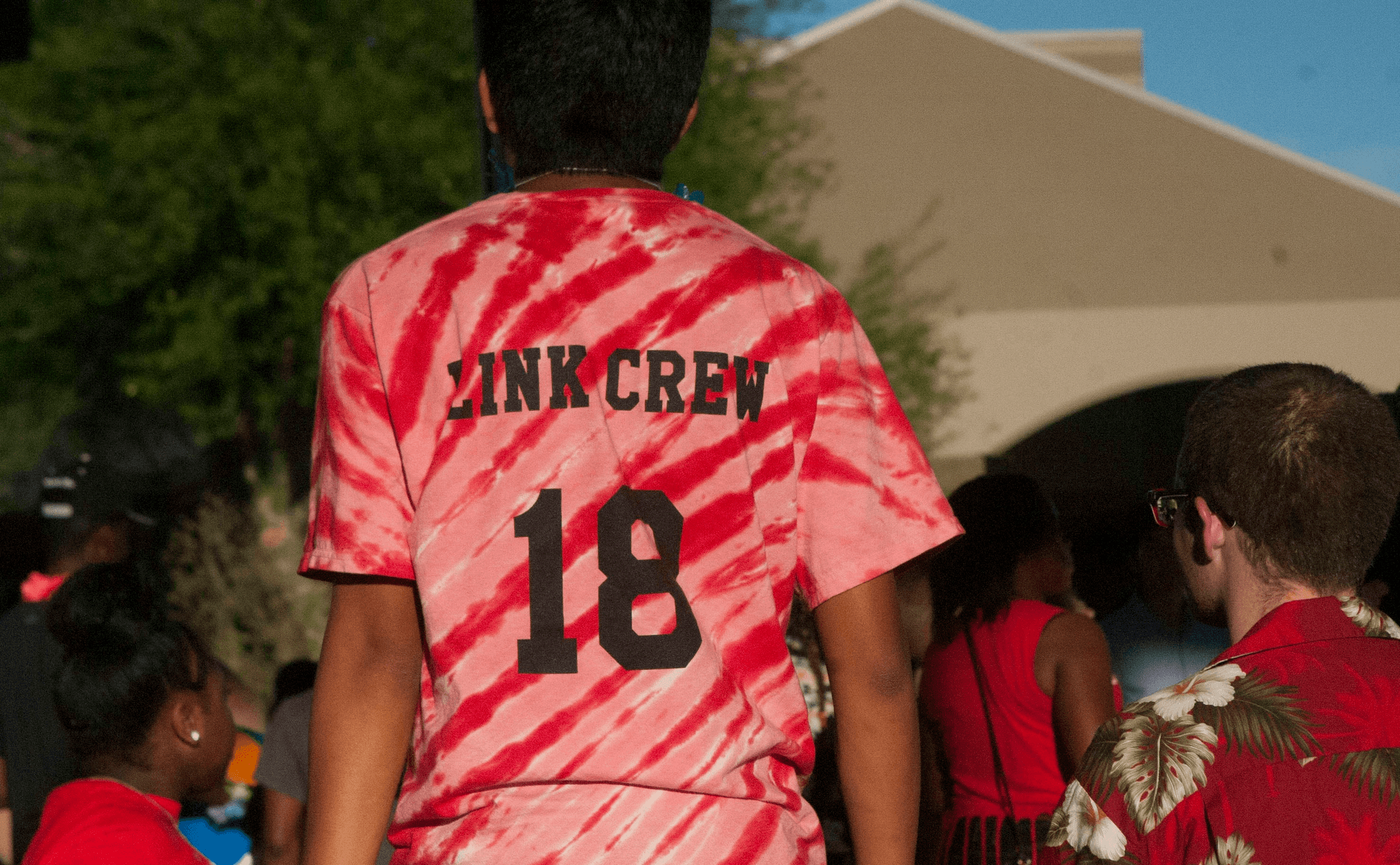 Diverse group wearing unique shirts on demand