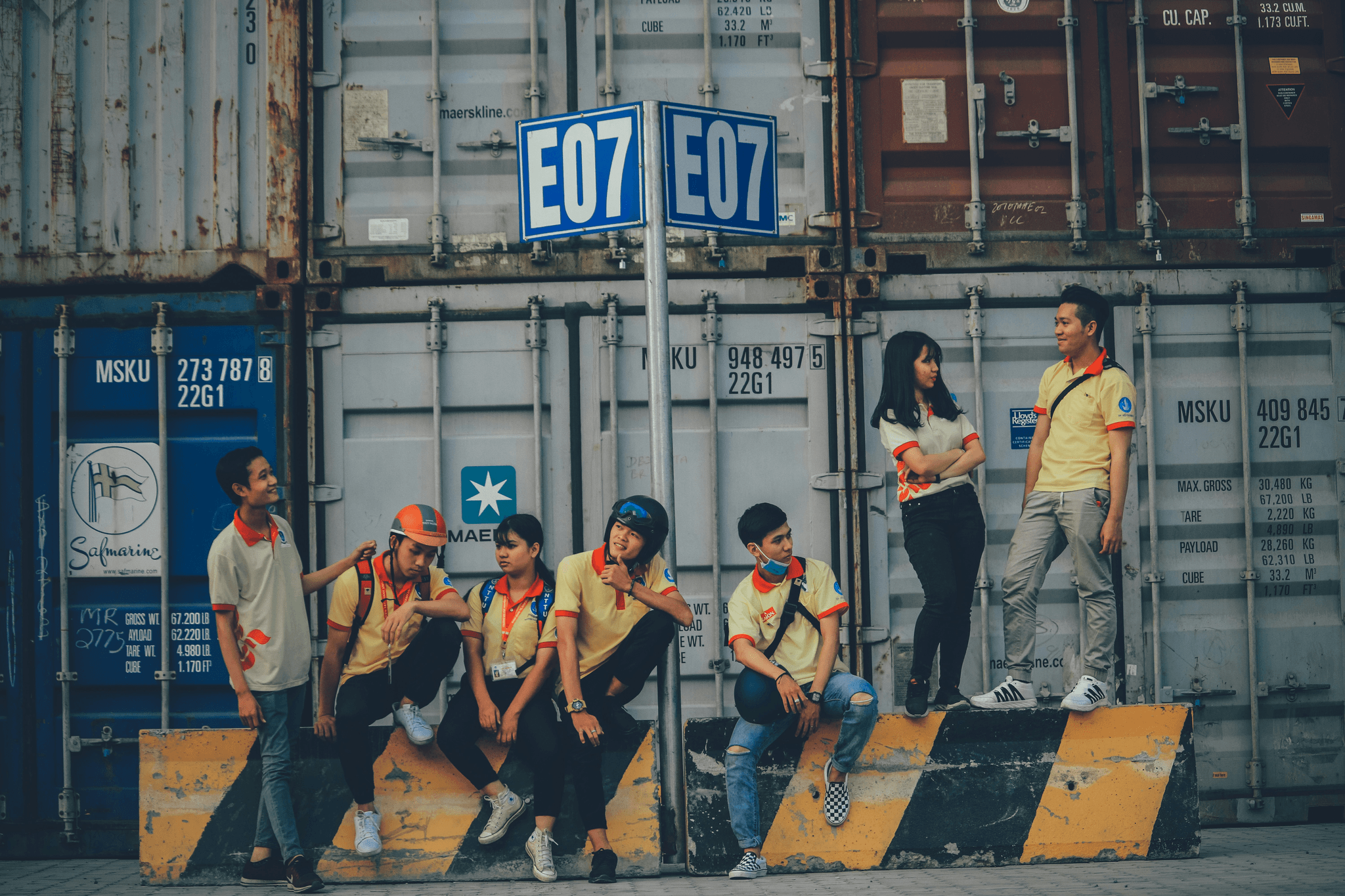 Supportive community of homeowners in prefabricated shipping container house