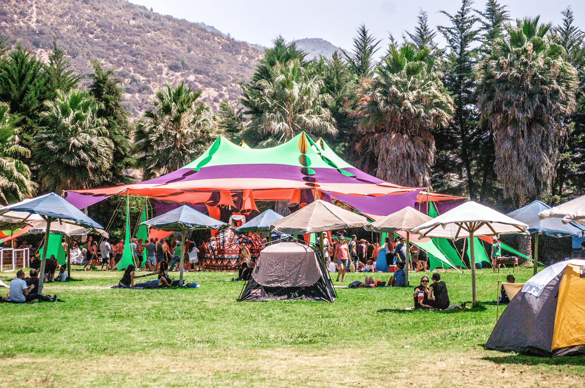 Portable toilet supplier services at outdoor festivals