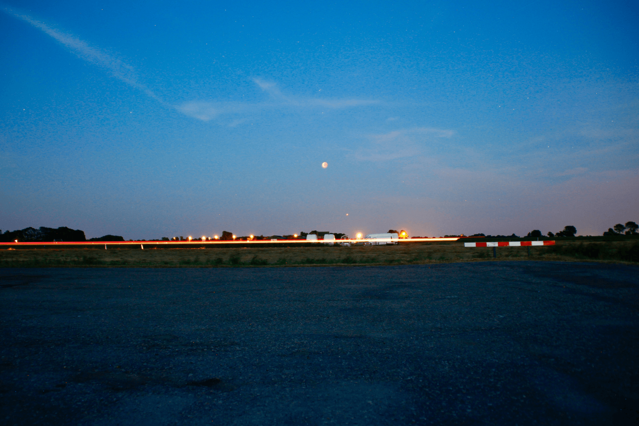 High Intensity Runway Lights Enhancing Visibility at Night