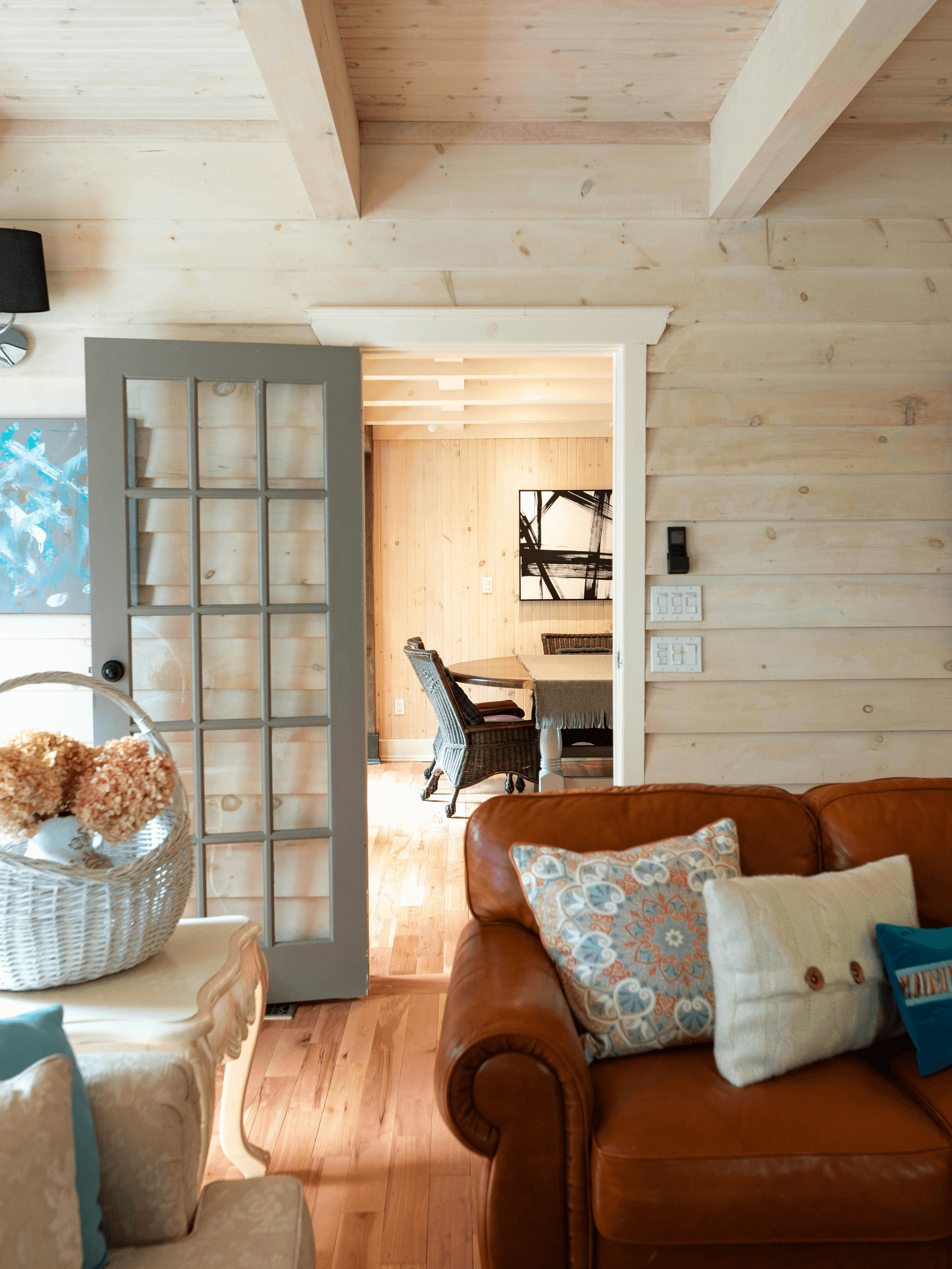 Interior view showcasing comfortable features in mobile cabin homes