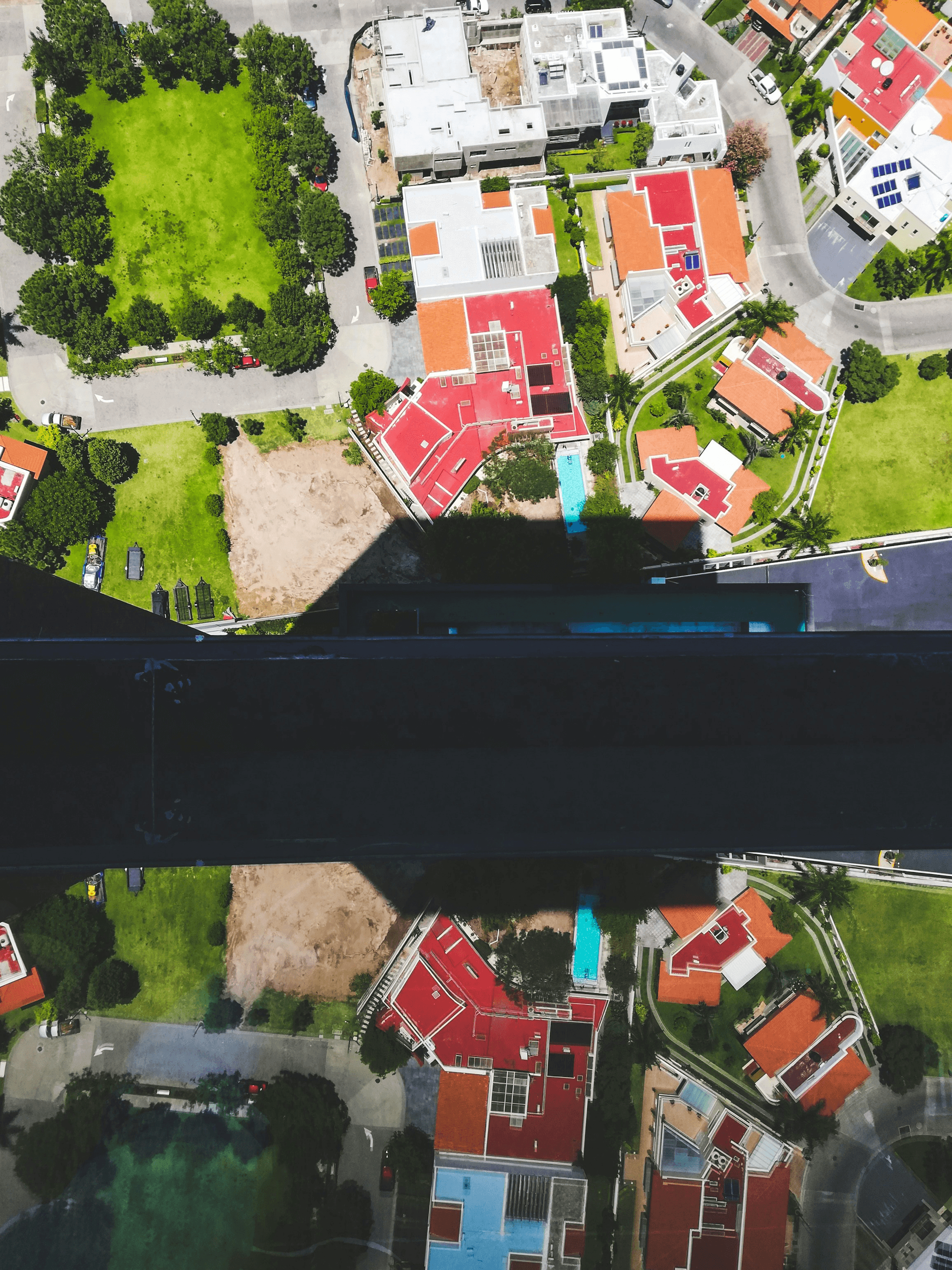 Luxury neighborhood featuring contemporary prefab homes by PreFab Inc.