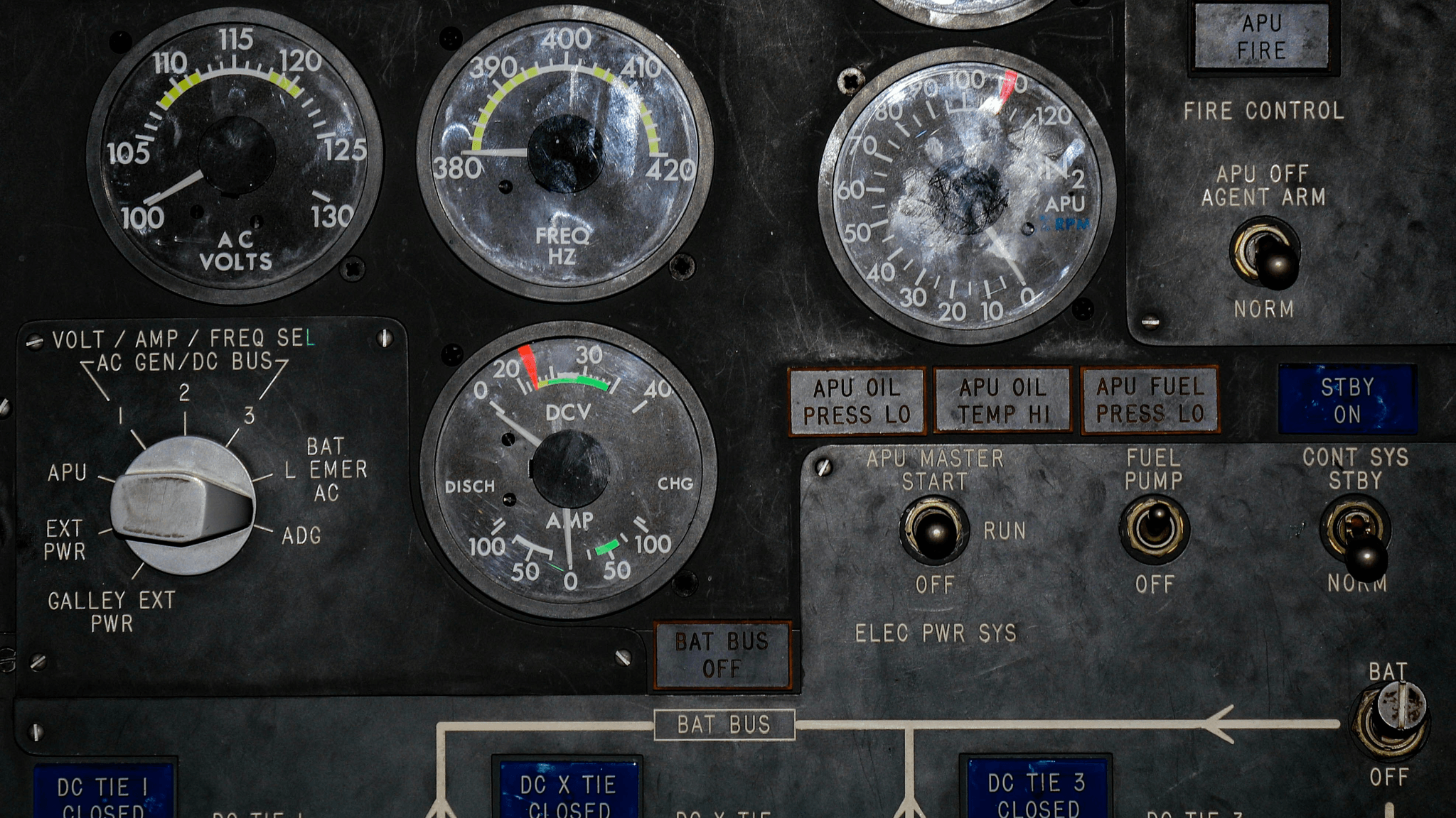dme equipment display in airplane cockpit