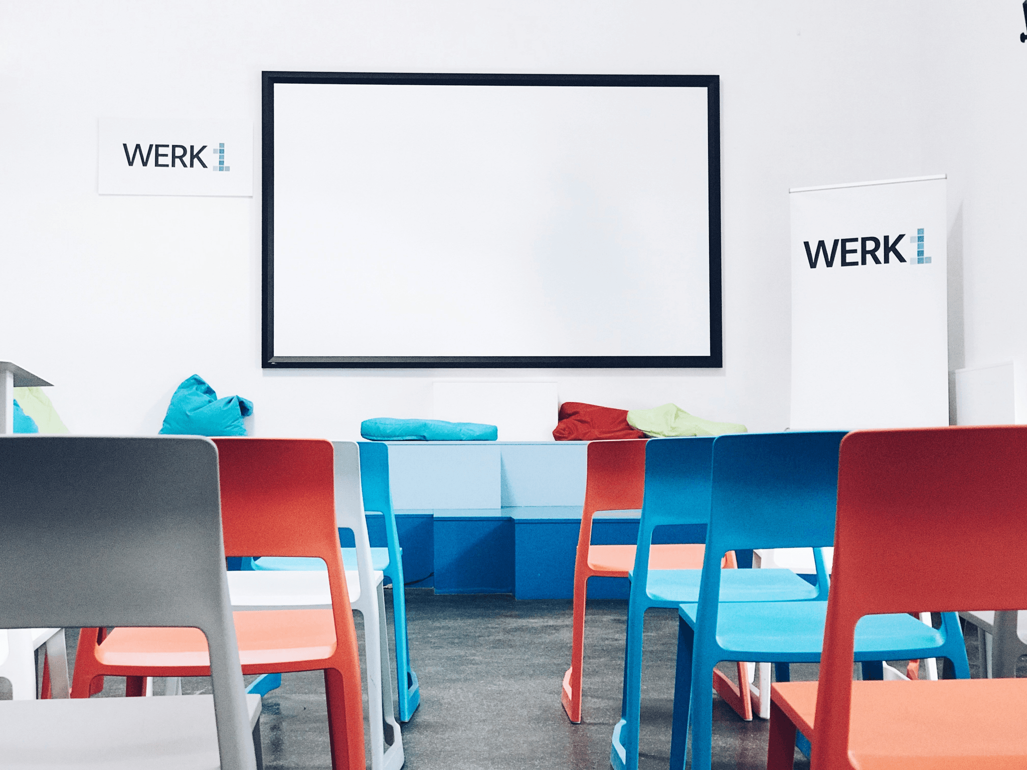 Innovative design featuring technology integration in temporary classrooms.