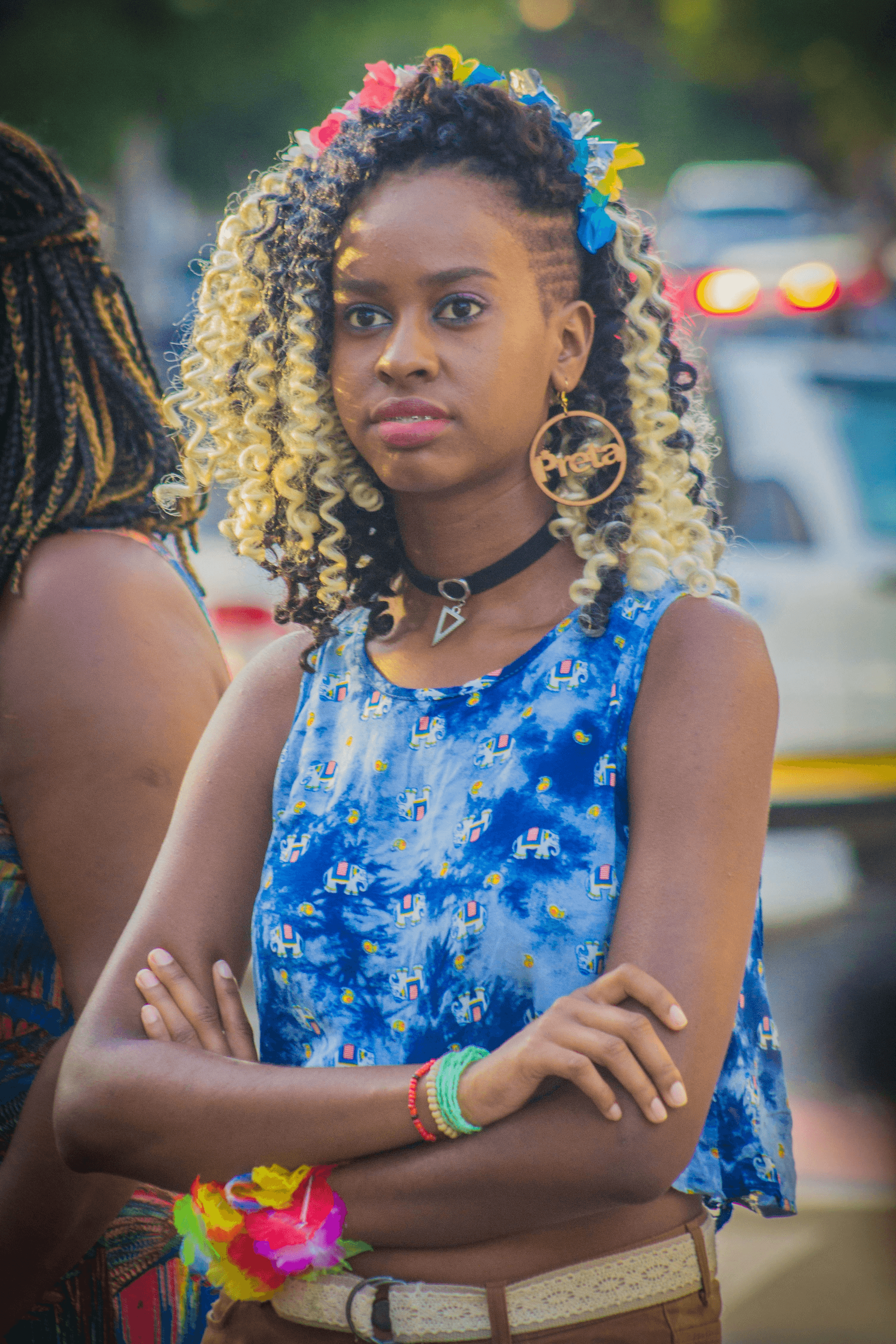 Starting Hair Business: Women showcasing trendy hairstyles with vibrant hair bundles.