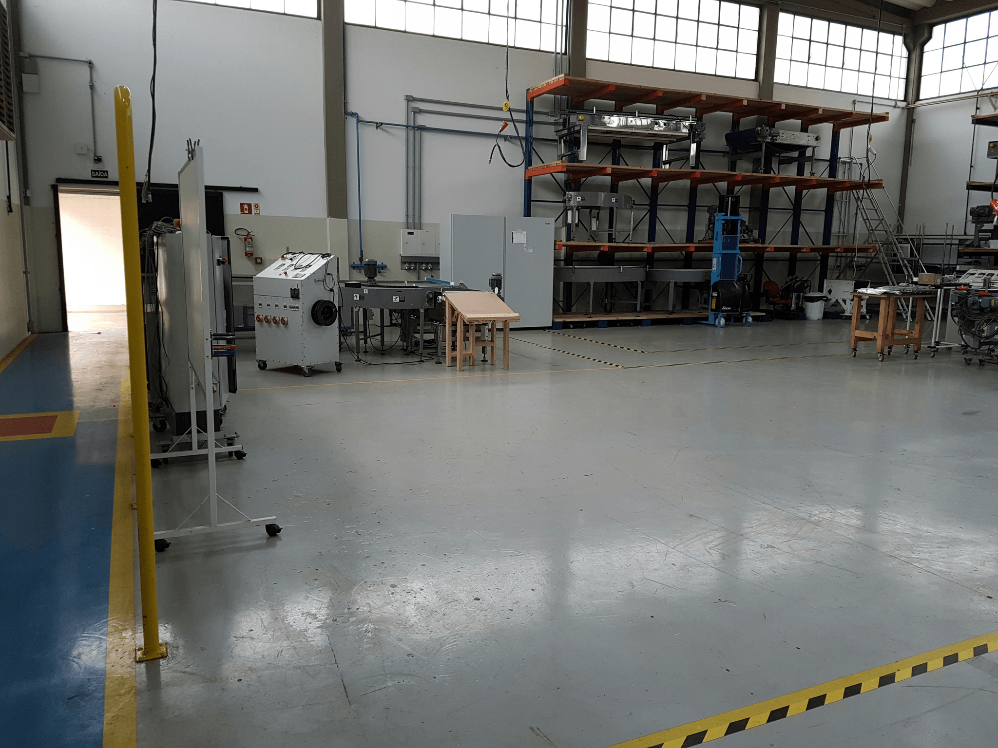 industrial sandblasting equipment showcased in professional work environment