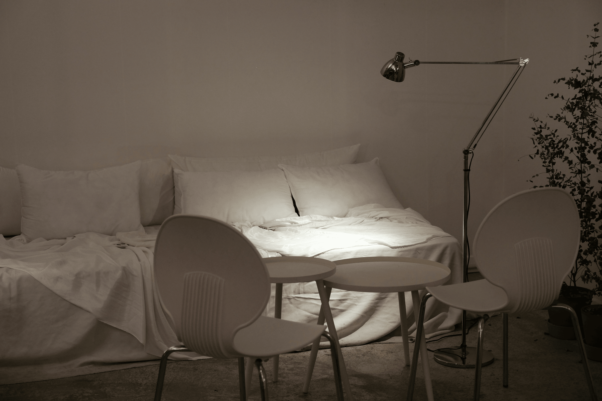 Compact living with space-saving furniture in a modern capsule home for sale