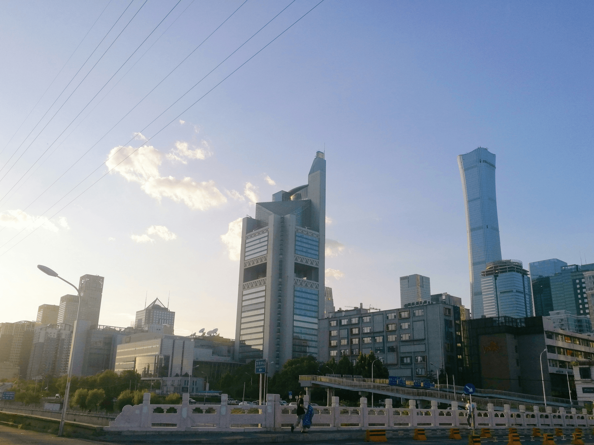 Aerial view of modern skyscrapers in Chinese Manufacturing City