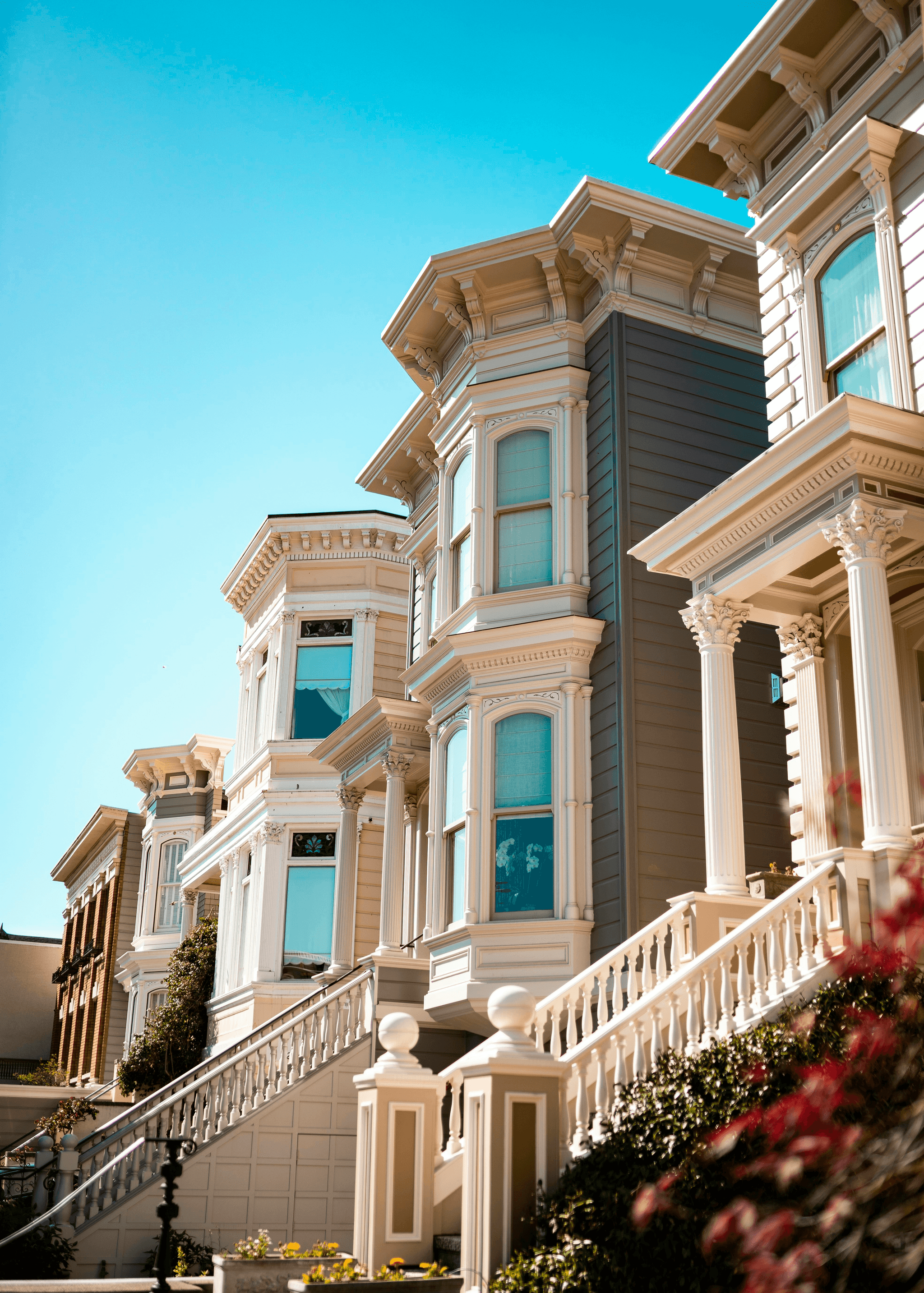 Stunning view of modern duplex modular homes with stylish design.