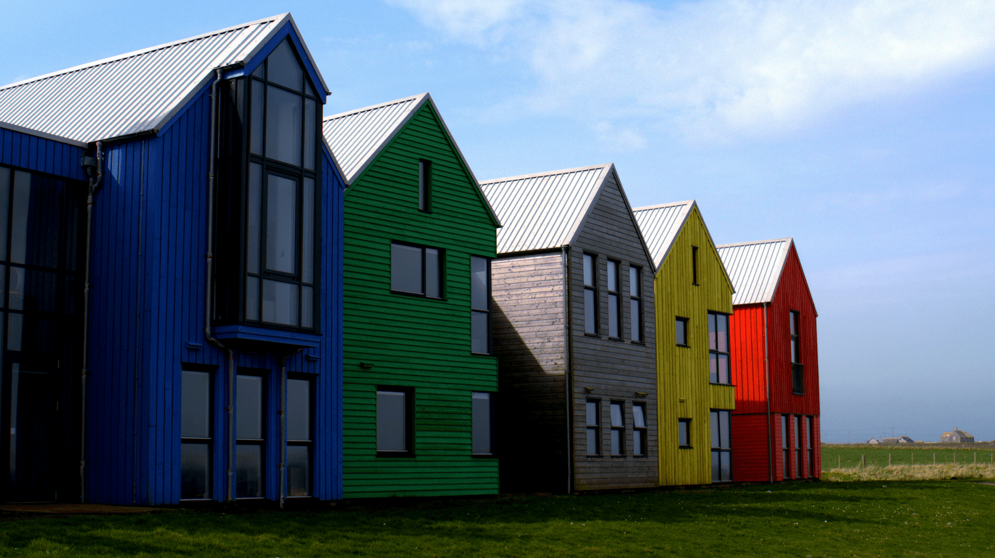 Community view showcasing diverse container homes modular designs.