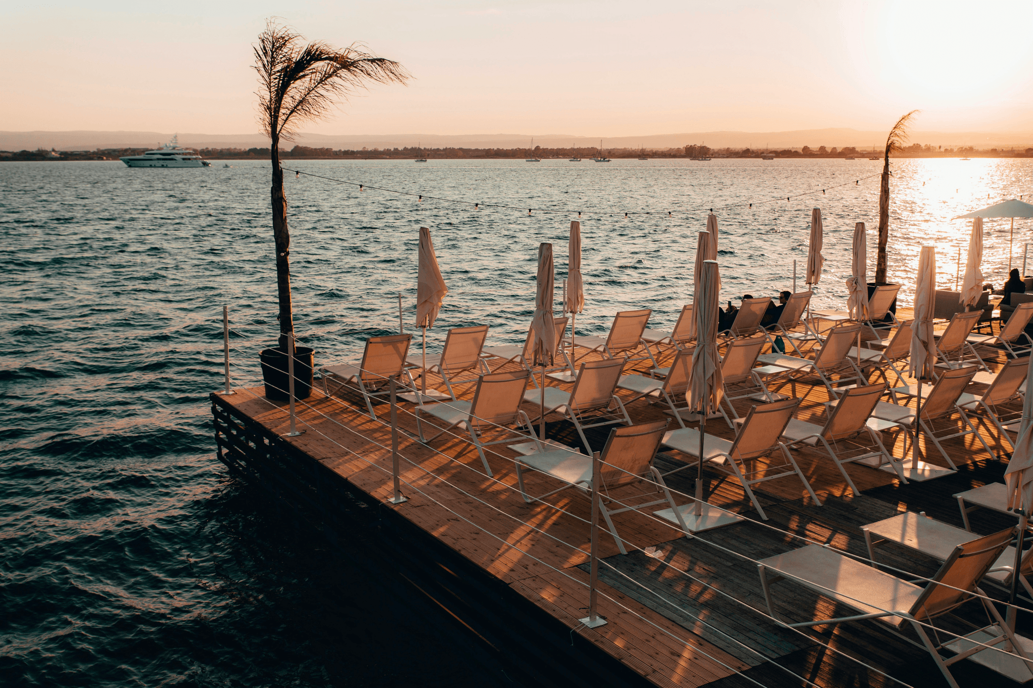 Beautiful view showcasing marine grade composite decking on a serene dock.