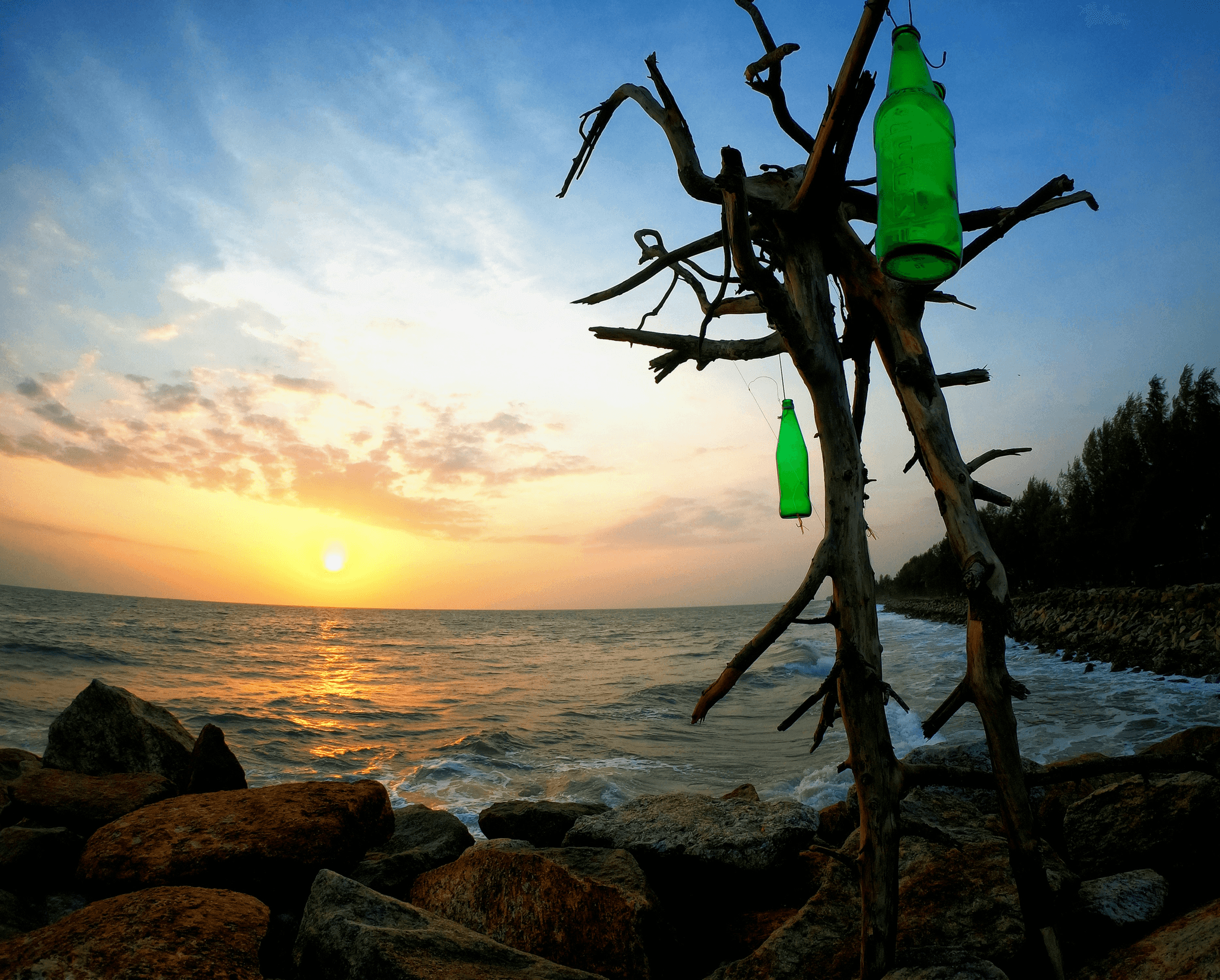 Environmentally friendly resin artist creating eco-friendly art piece