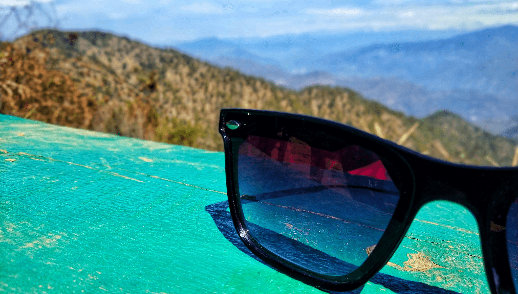 best running prescription glasses showcased against scenic backdrop