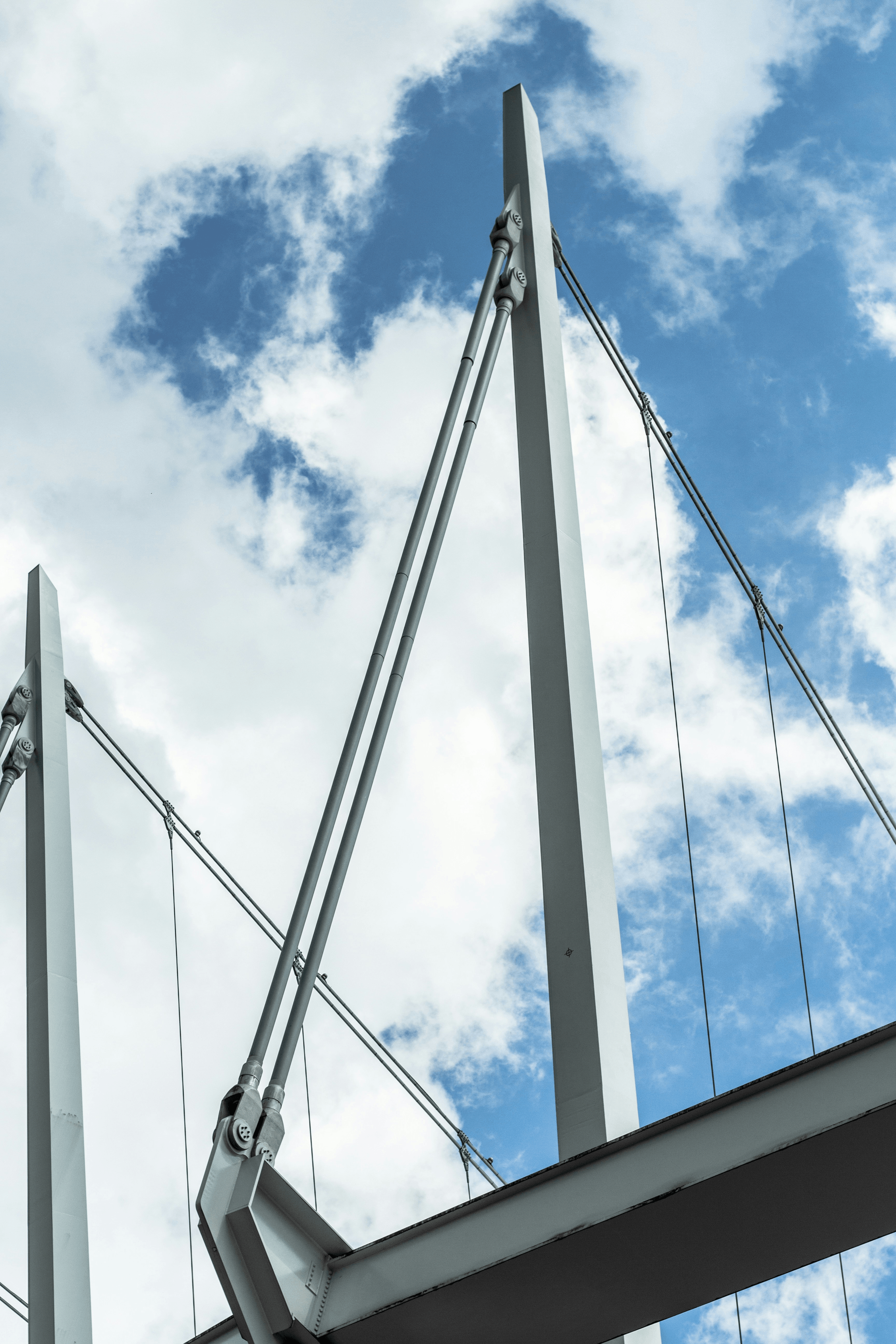 ADSS suspension clamp securely holding cables on utility poles