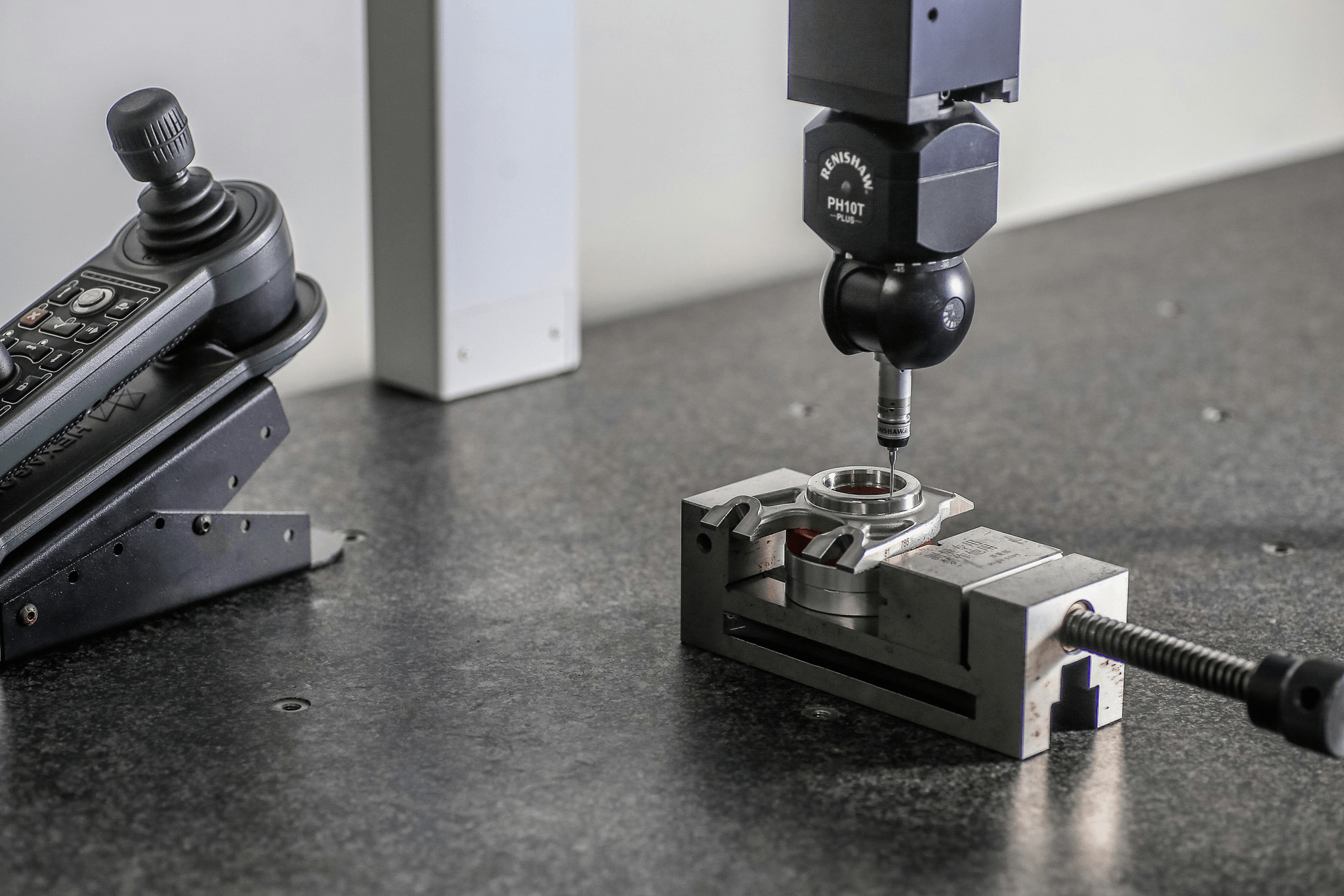Tensile test specimen with heat-affected zone under testing