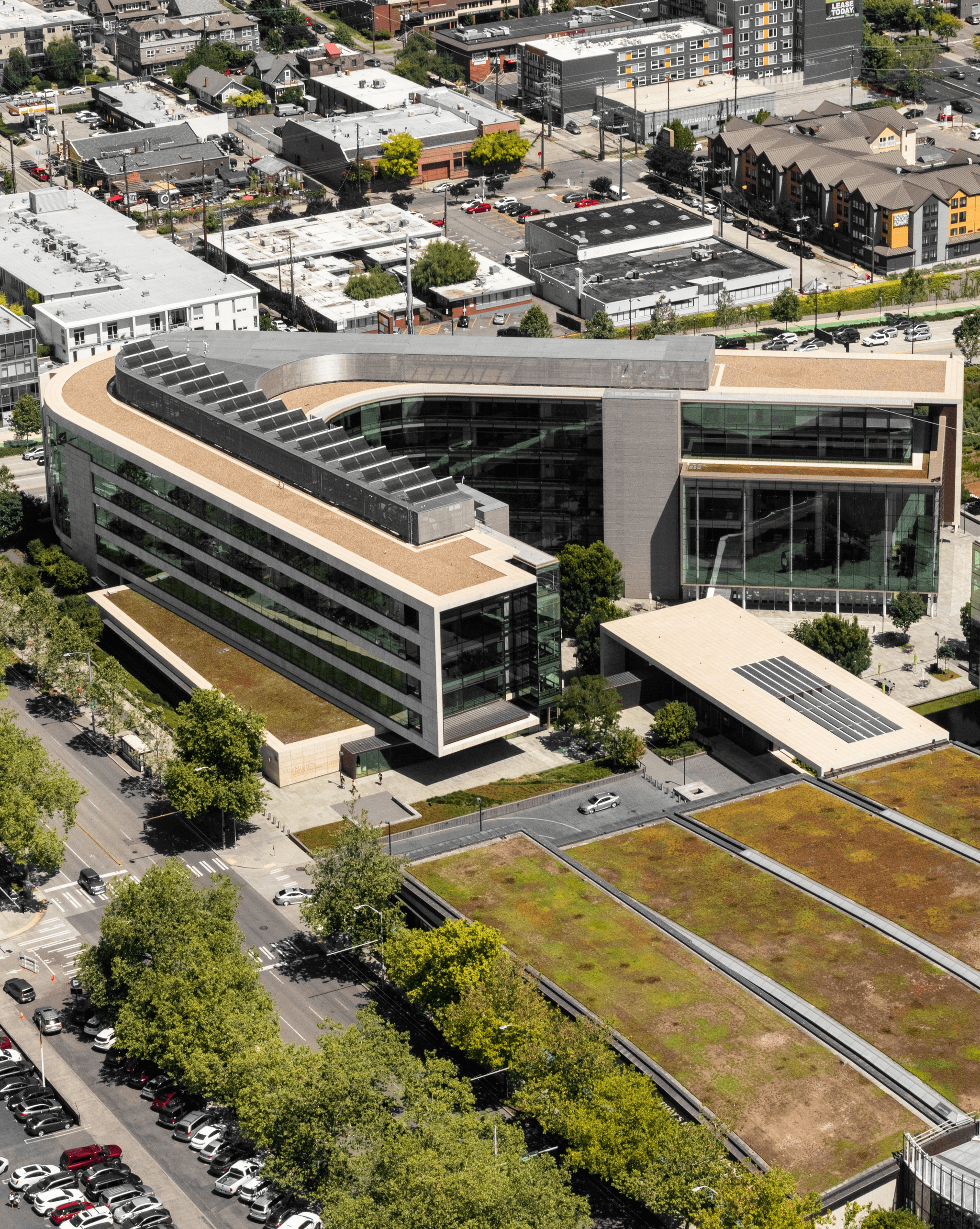 Modern modular office building with sustainable design options