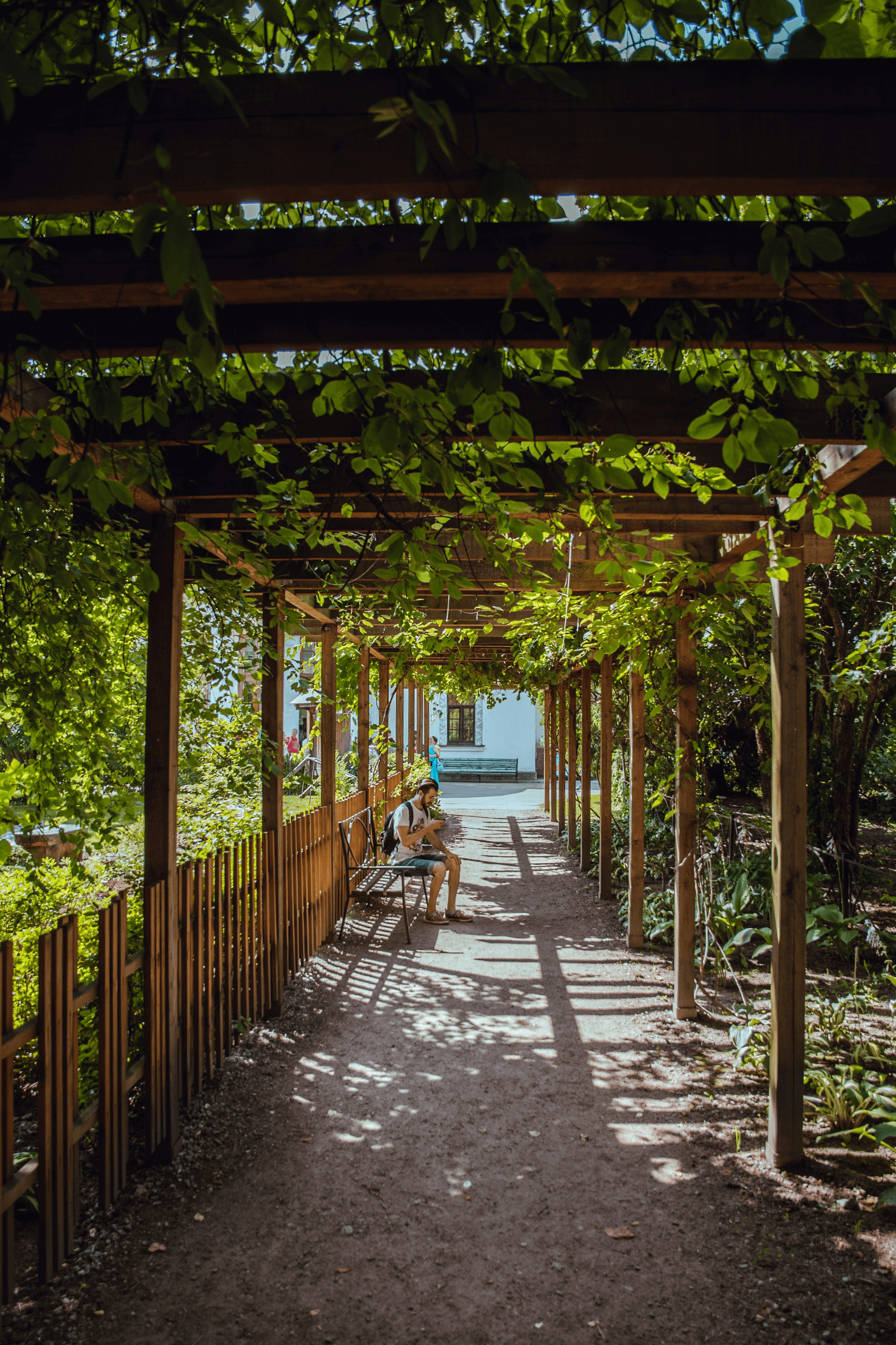 composite pergola enhancing outdoor space