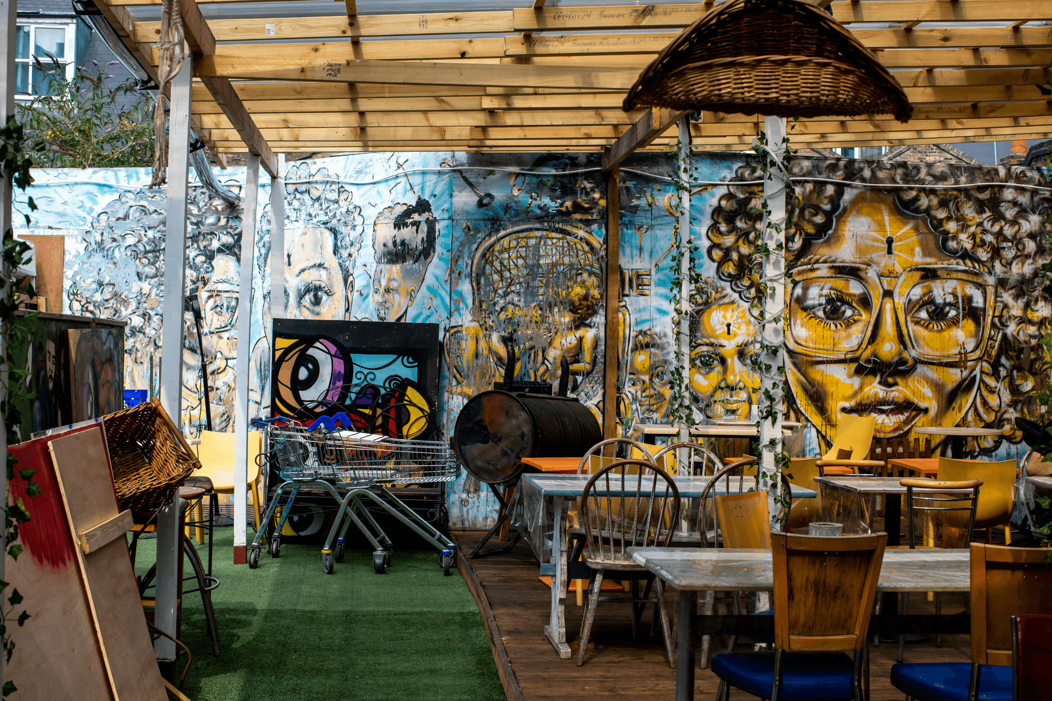 cafe container design showcasing vibrant community hub