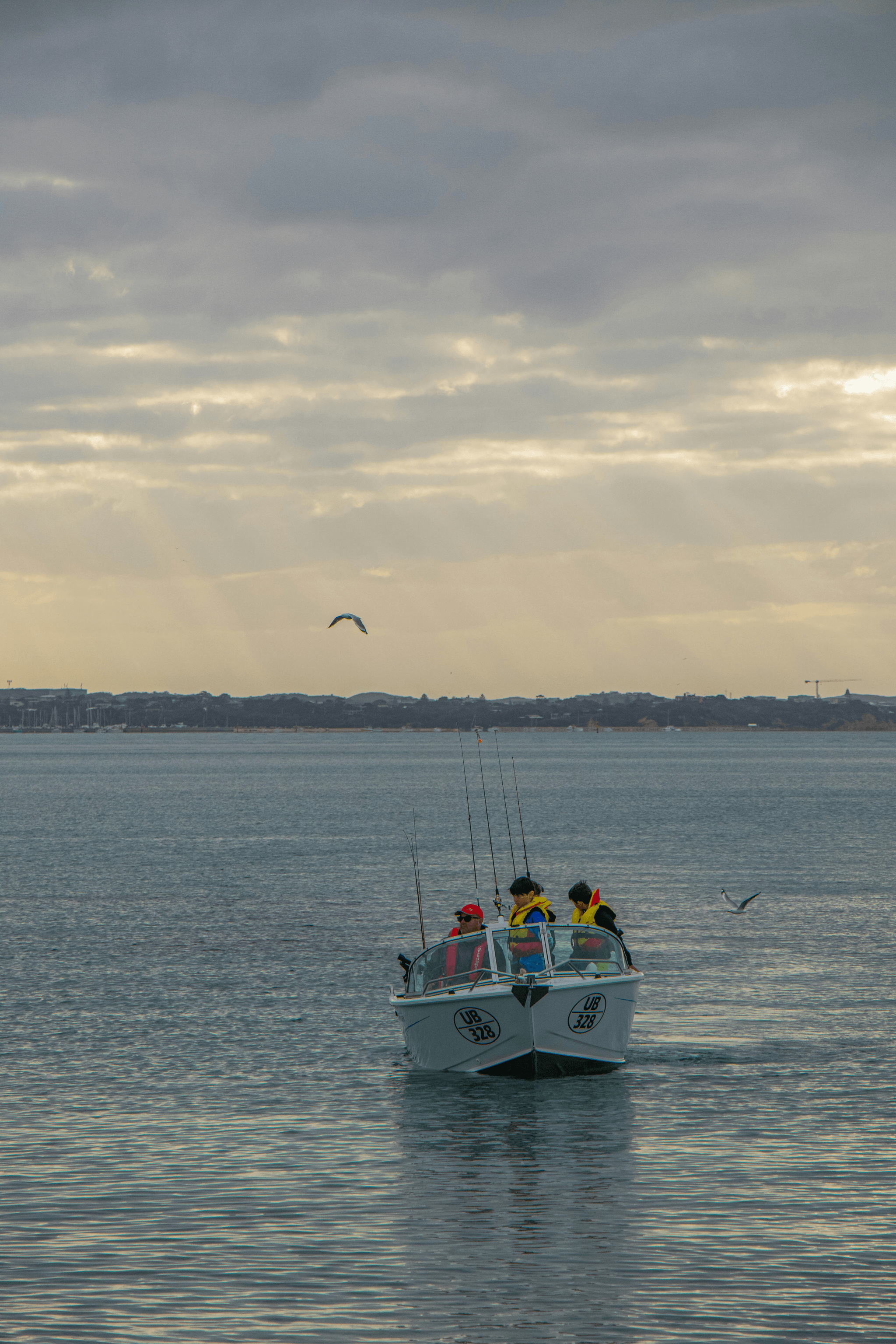 Deep V Fishing Boats sailing smoothly on calm waters