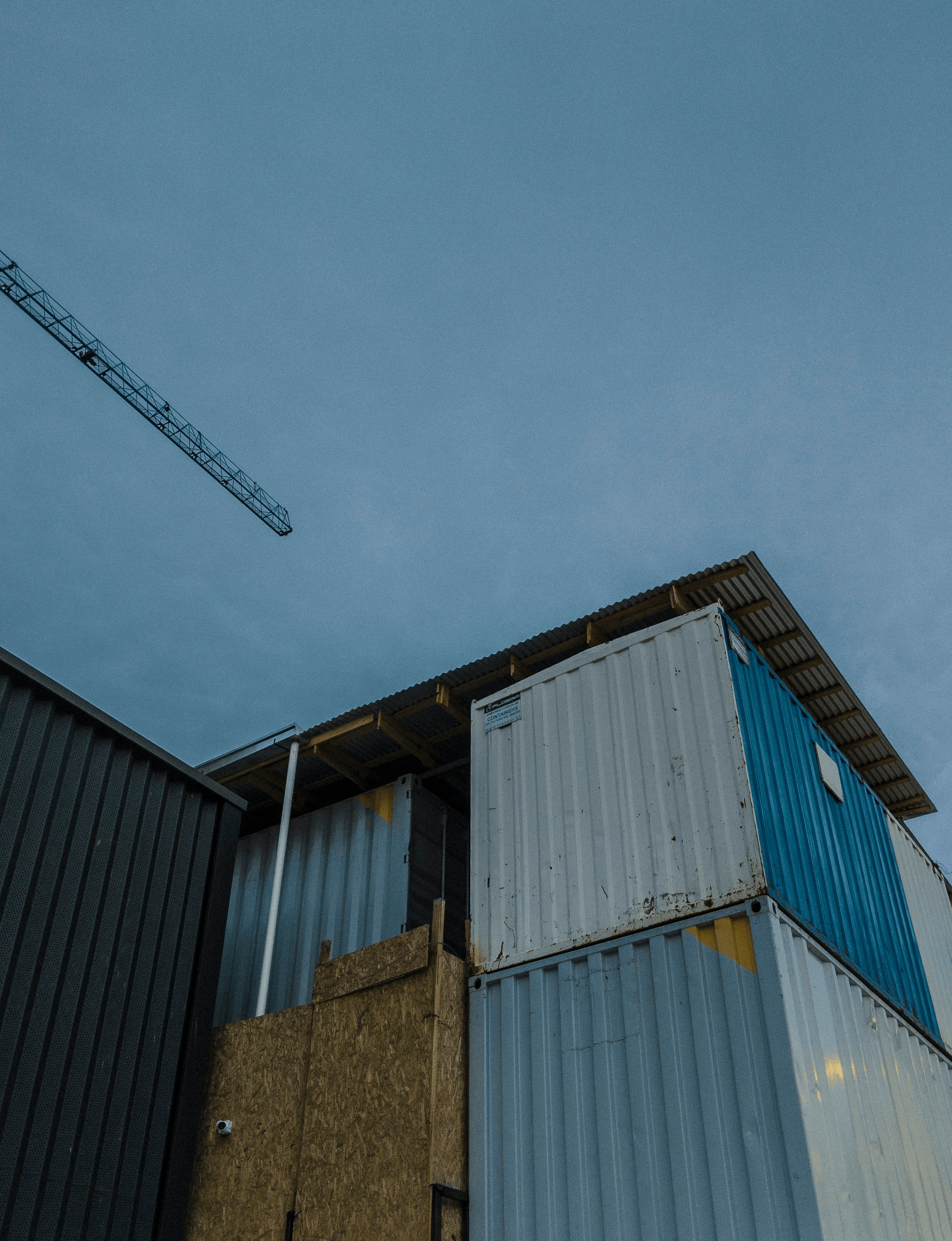 Houses made out of containers construction process