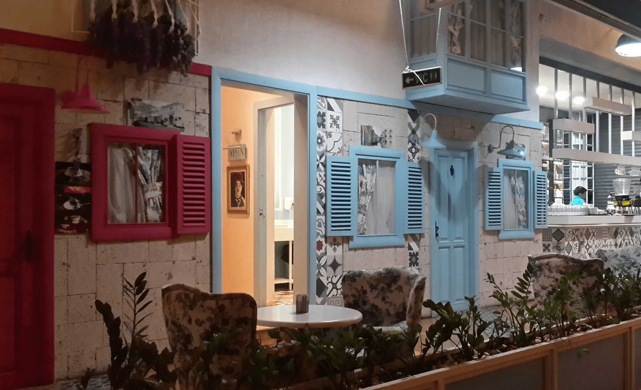 prefab coffee shop building showcasing eco-friendly design features