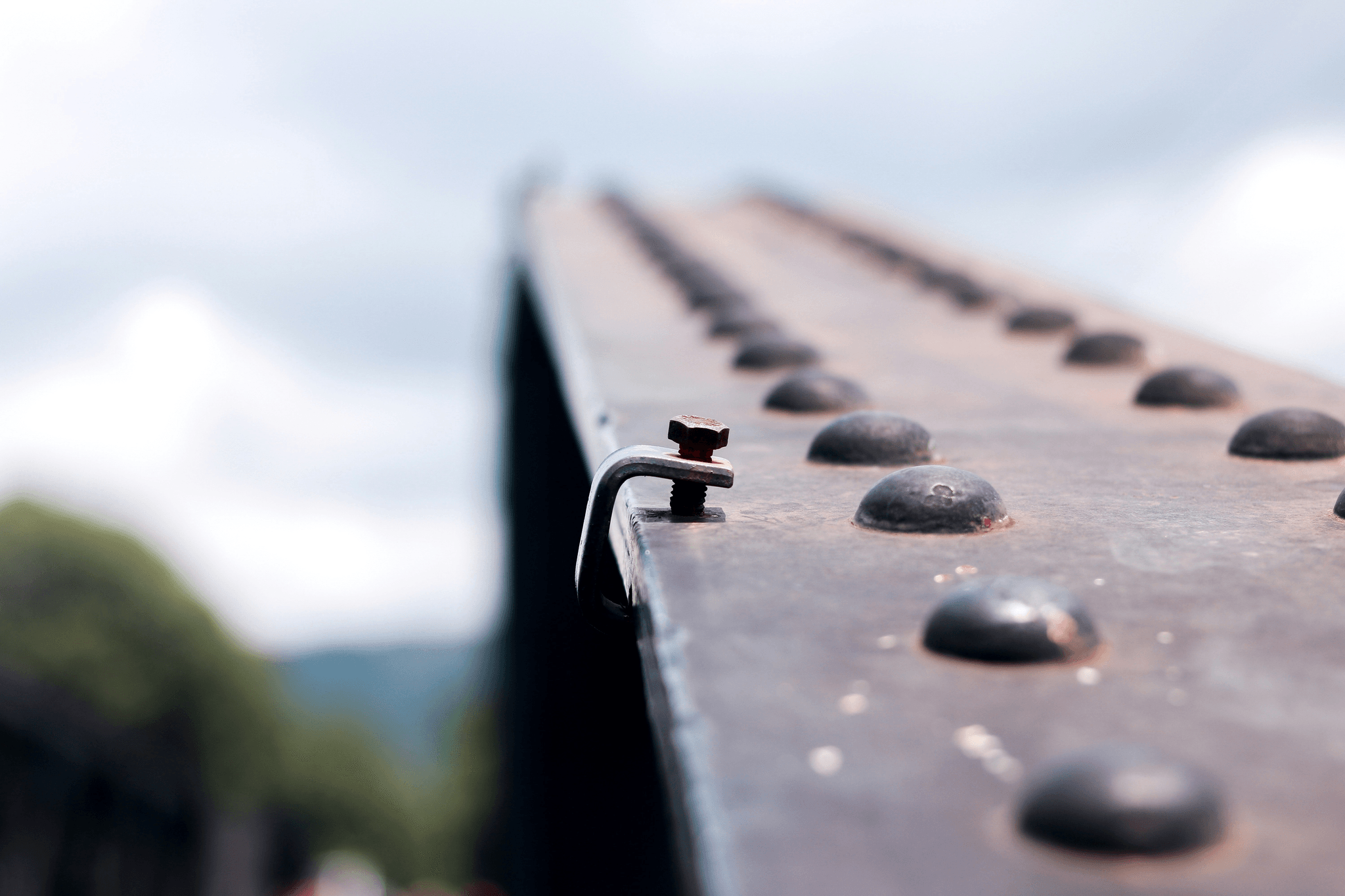 Types of Bolts - High-Strength Friction Grip Bolt on Railway Track