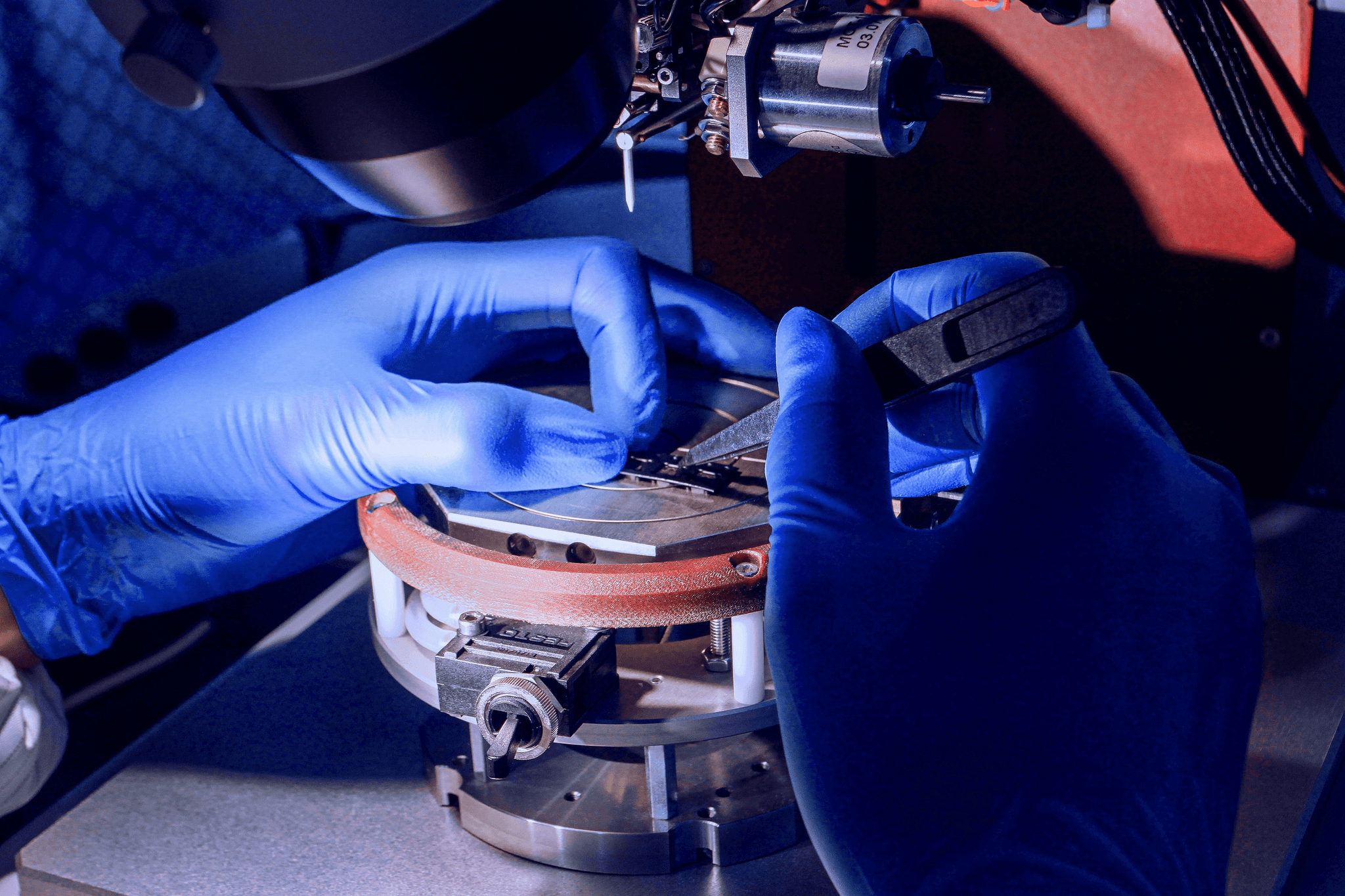 Visual inspection techniques ensuring production quality in medical devices.