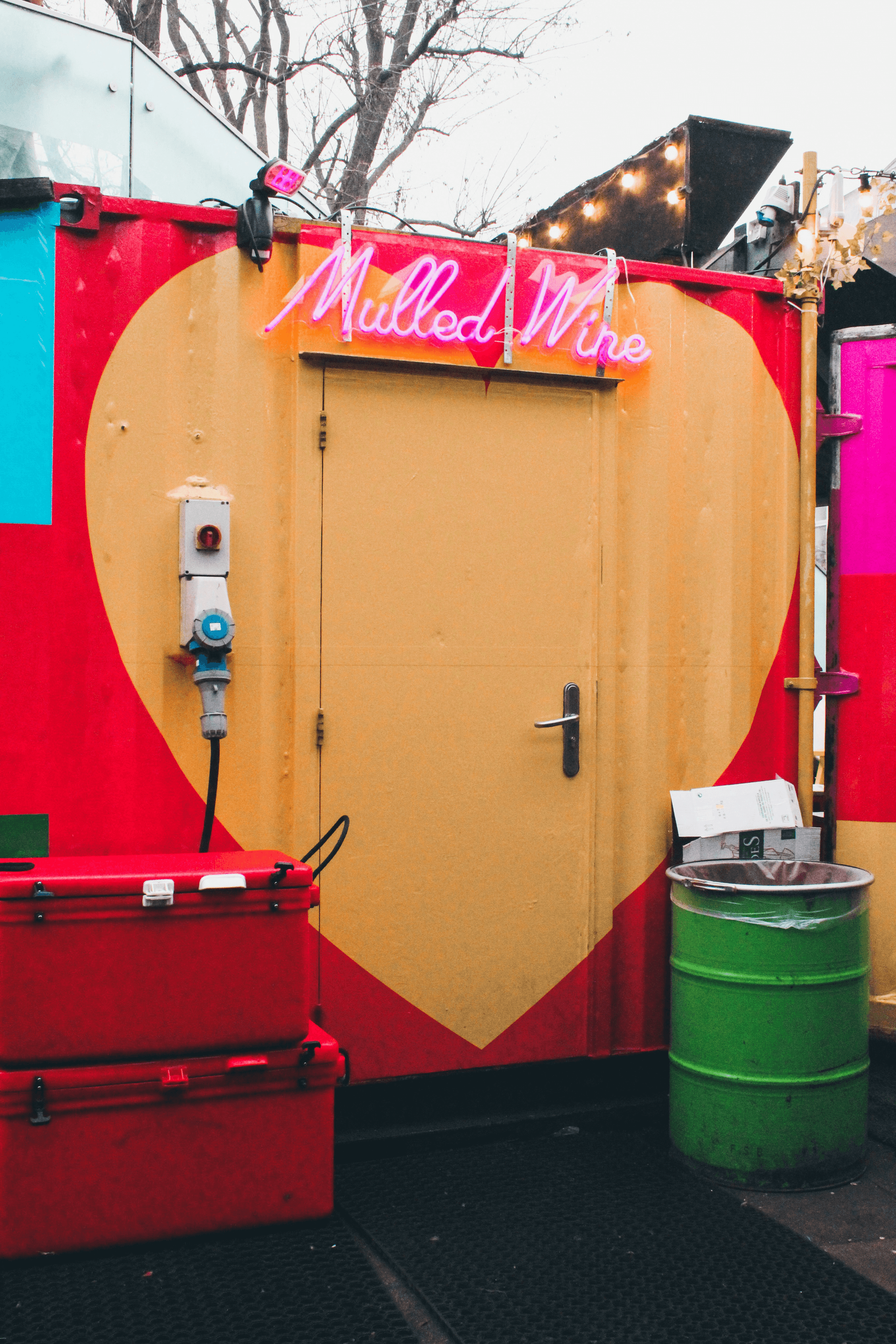 20 ft container toilet design with modern aesthetics and landscaping.