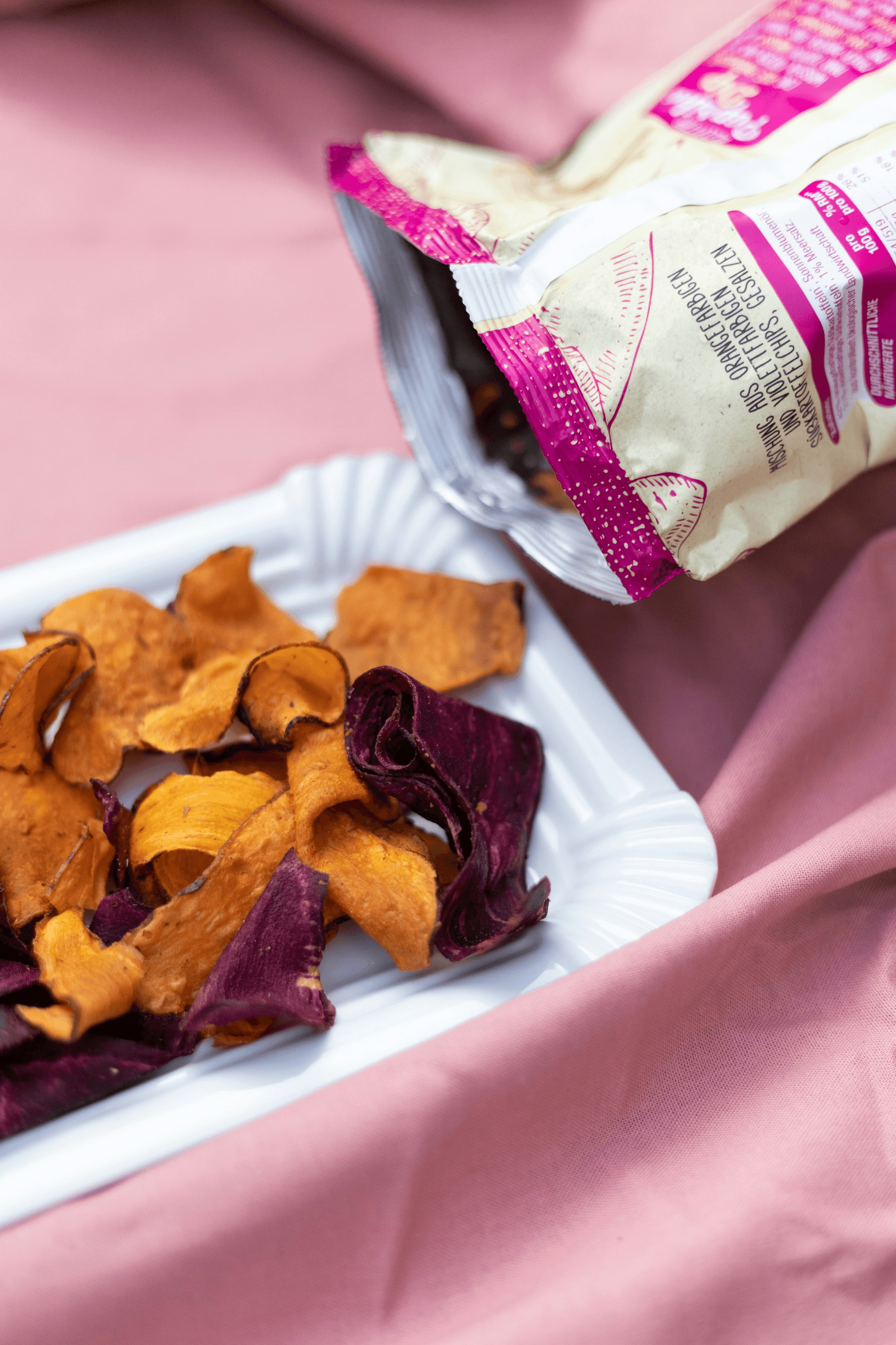 freshly packaged freeze dried apple chips ready for snacking
