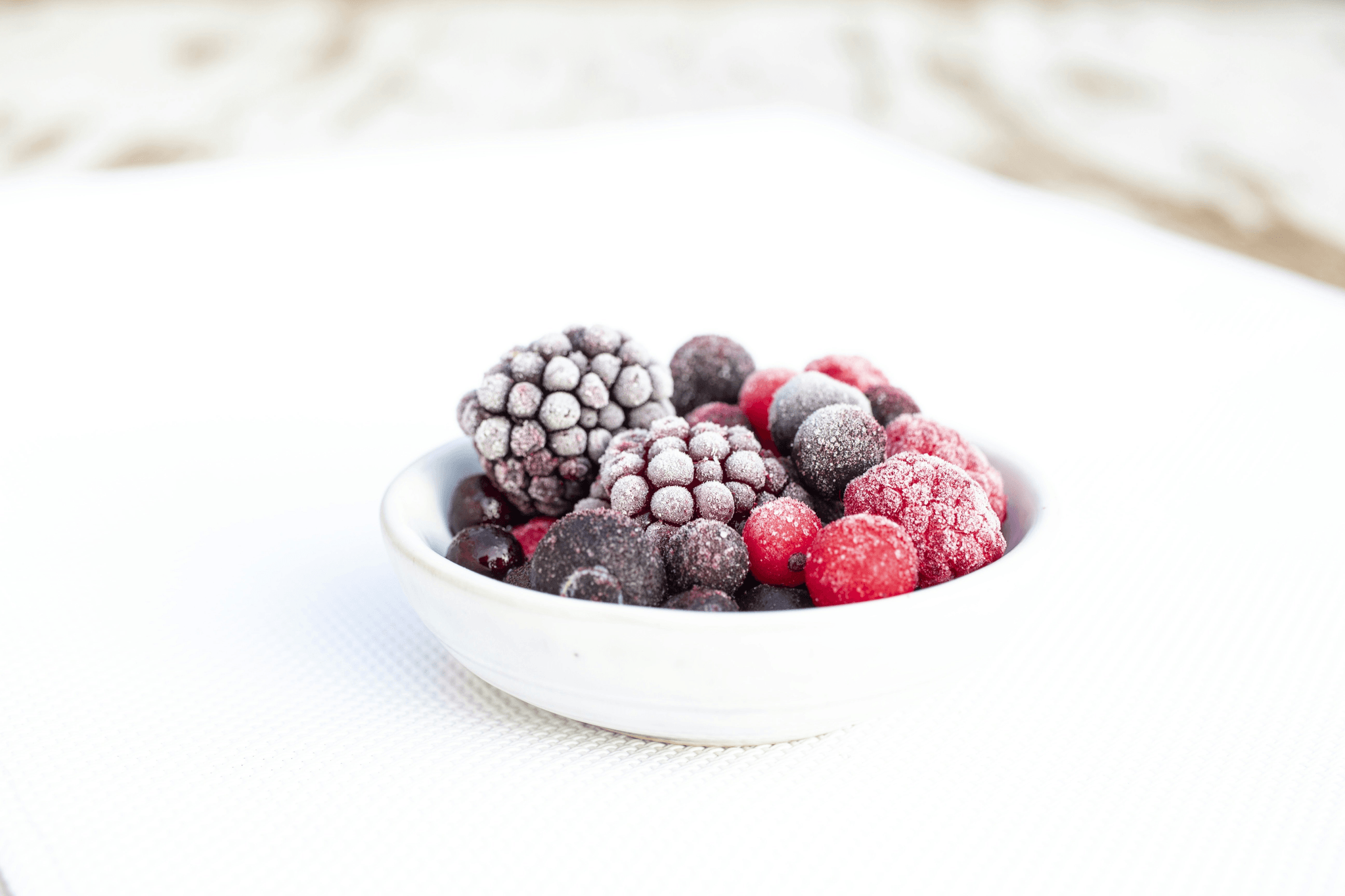 freshly made freeze dried raspberry dish