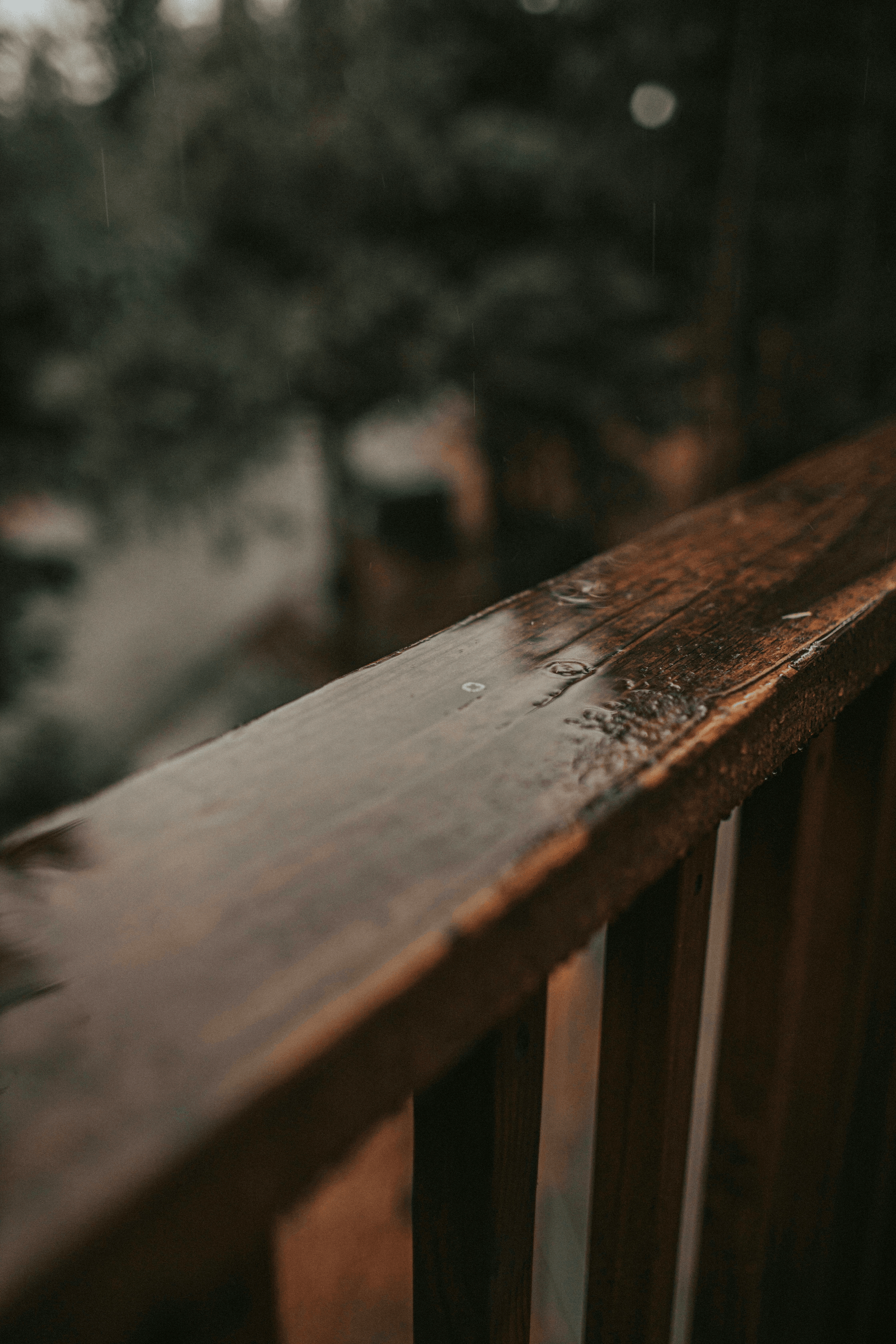 Strategies to stop decking being slippery during rain.