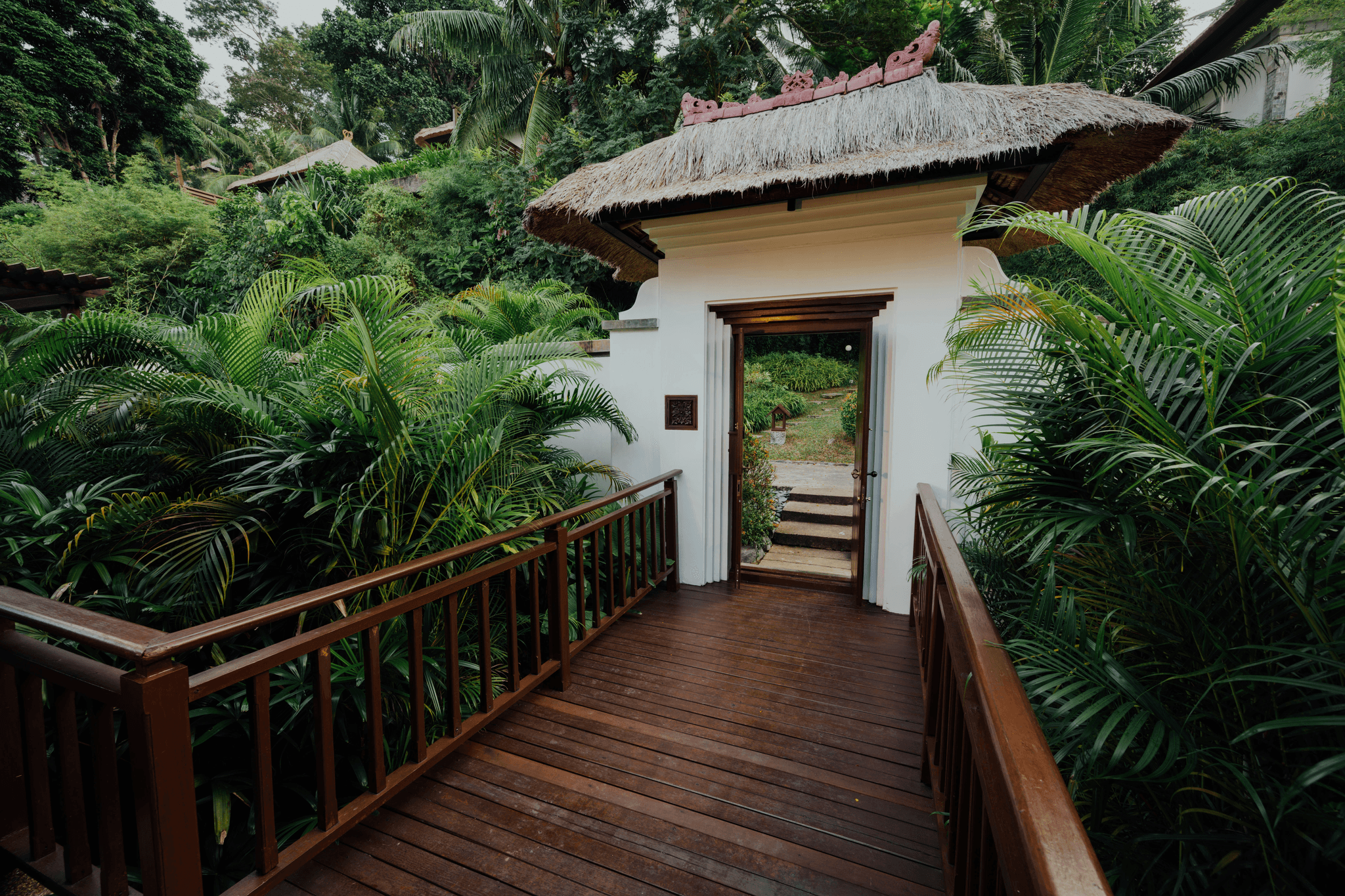 Serene apple cabin nestled in nature