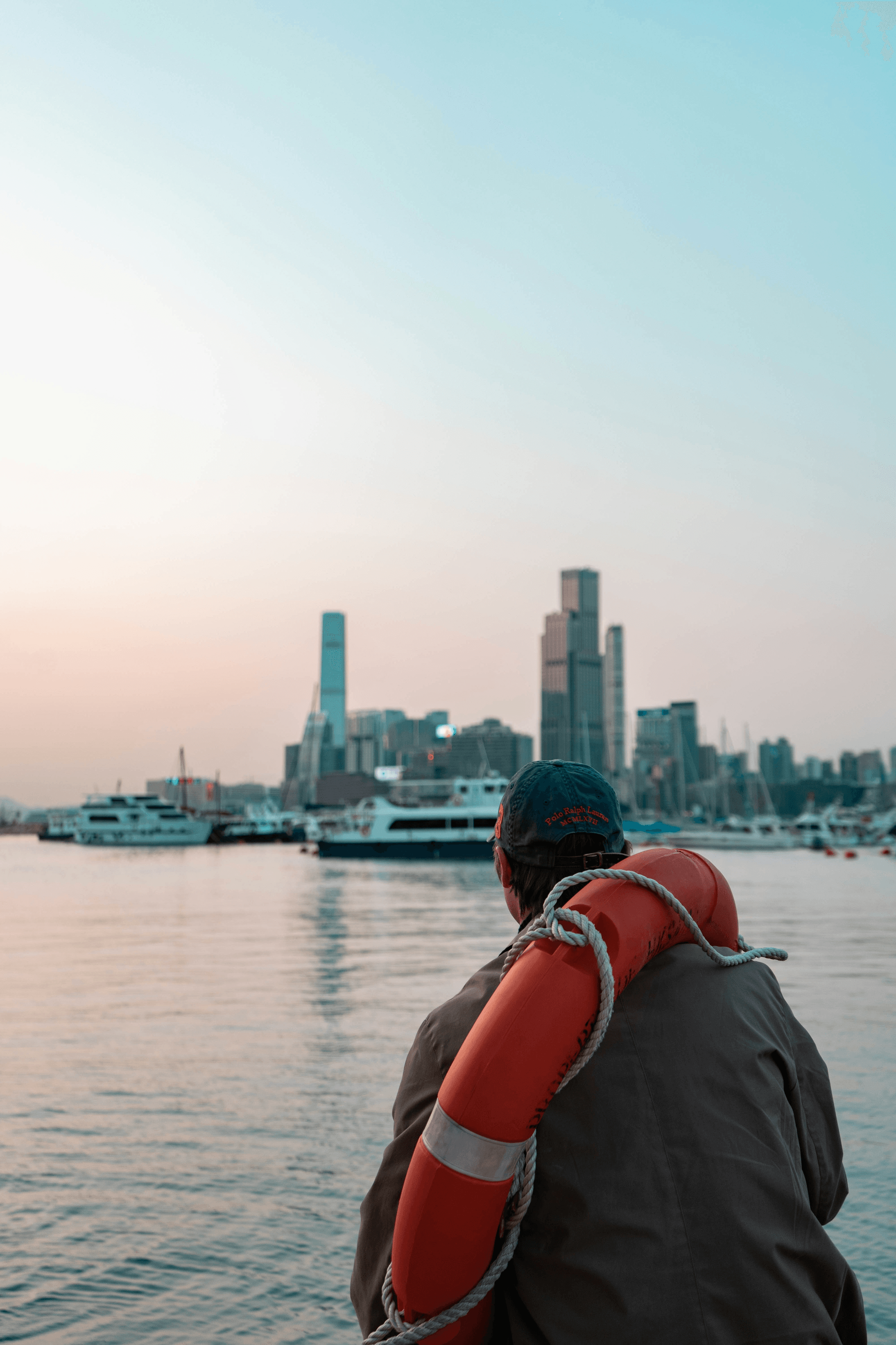 Checking Safety Equipment on Small Aluminum Boat
