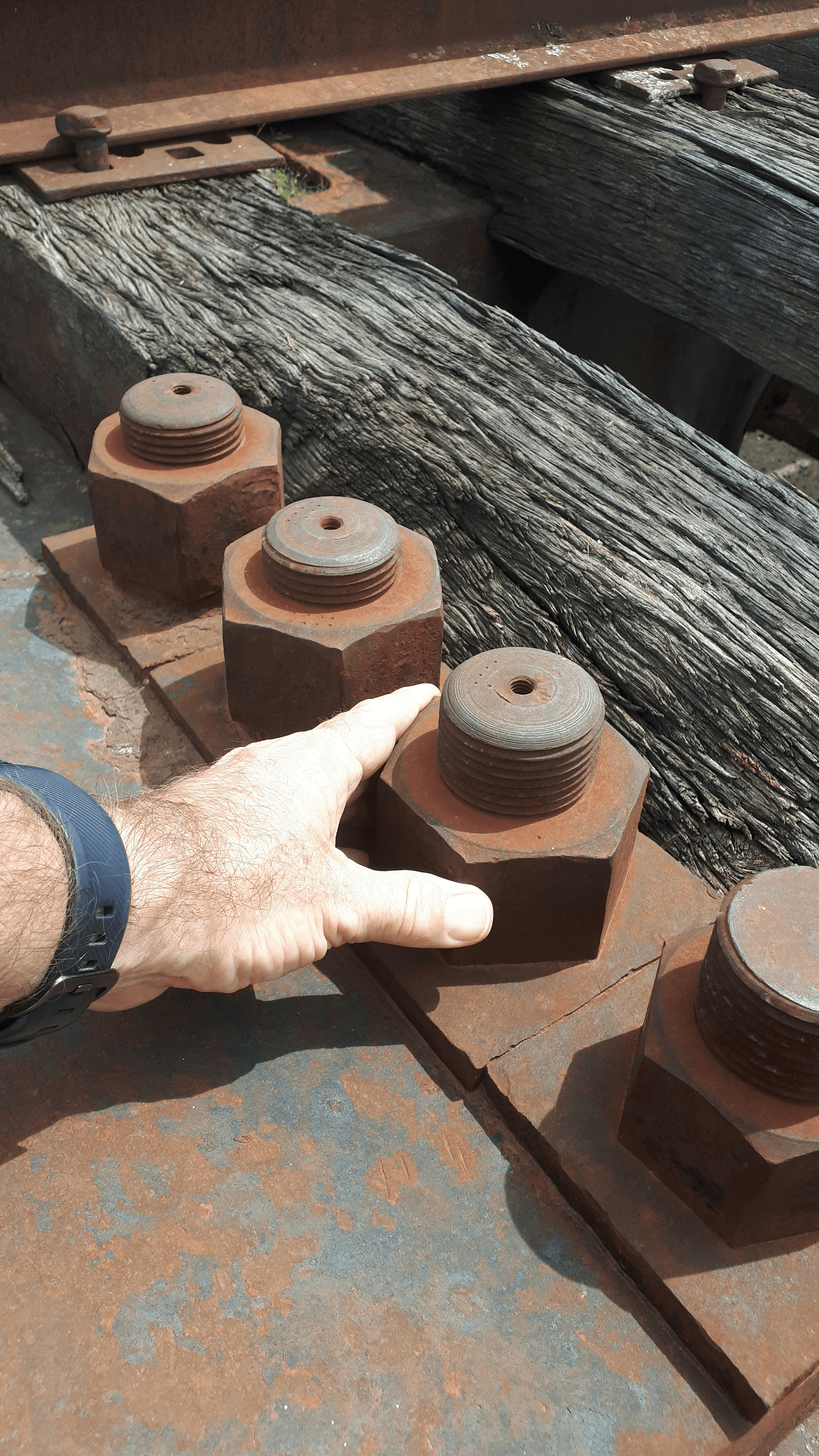 Bolt and Nut Inspection final visual check for quality assurance.