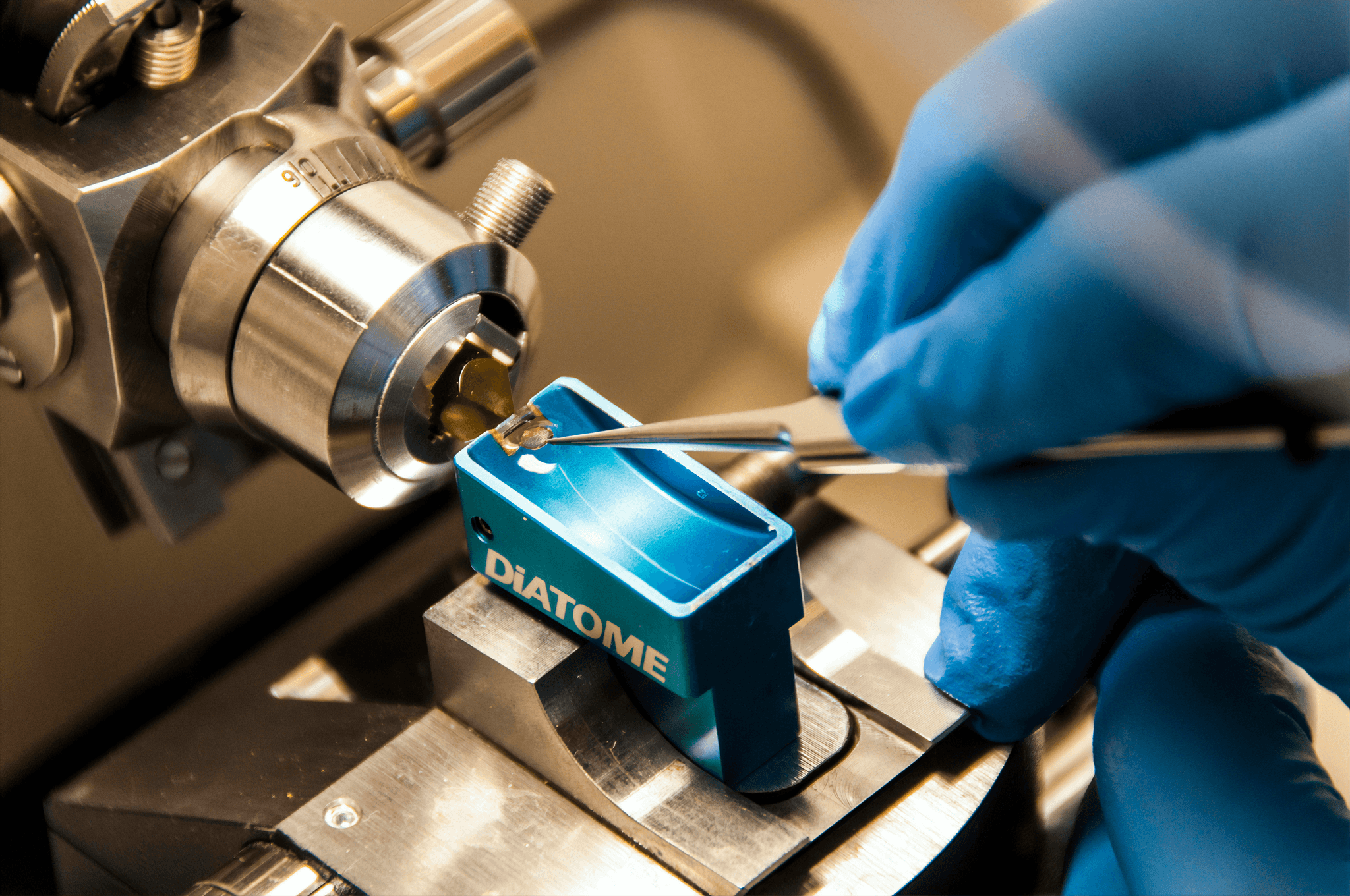 Detailed view of material inspection process ensuring quality control.