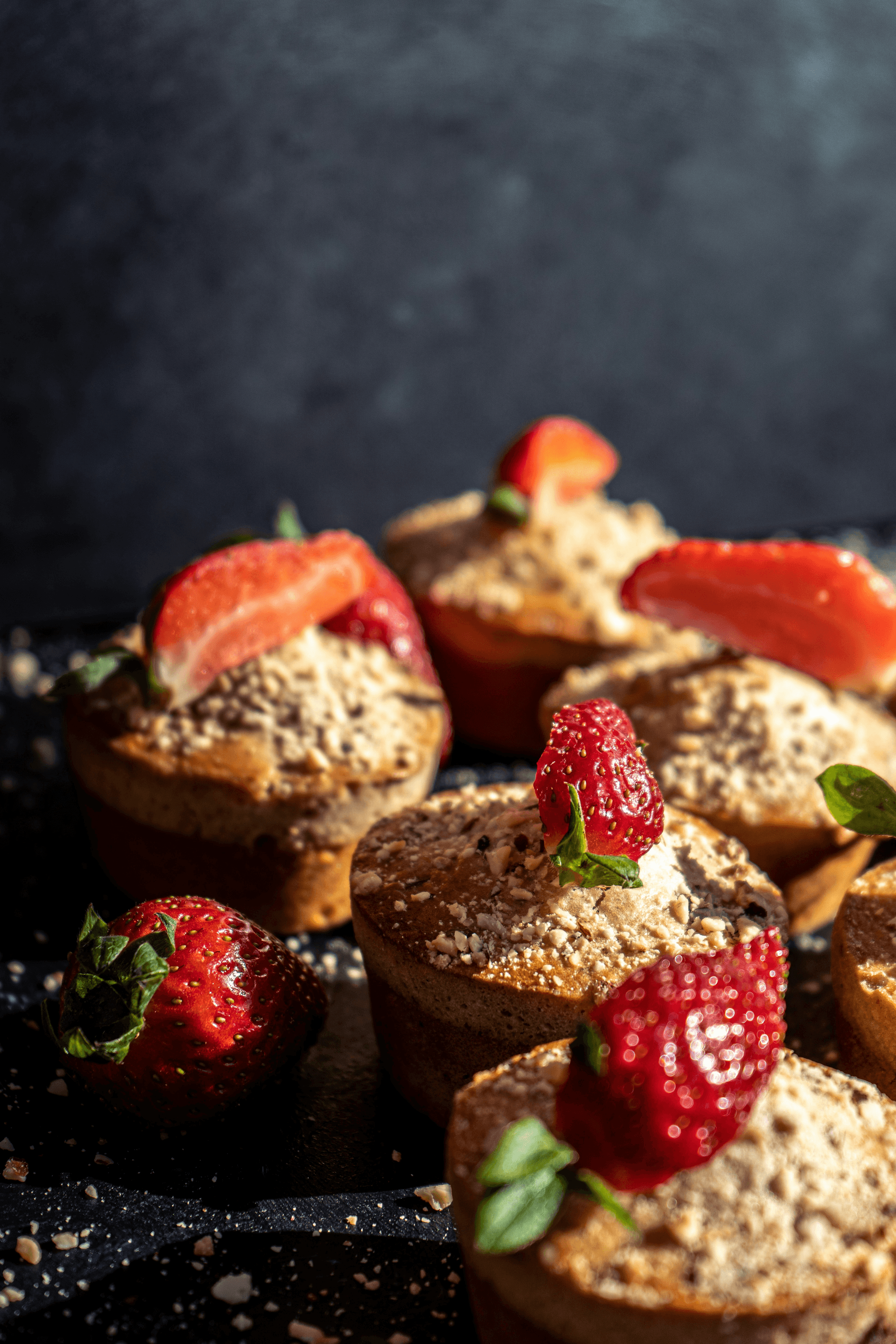 Delicious baked goods showcasing how to use freeze dried strawberries in bulk.