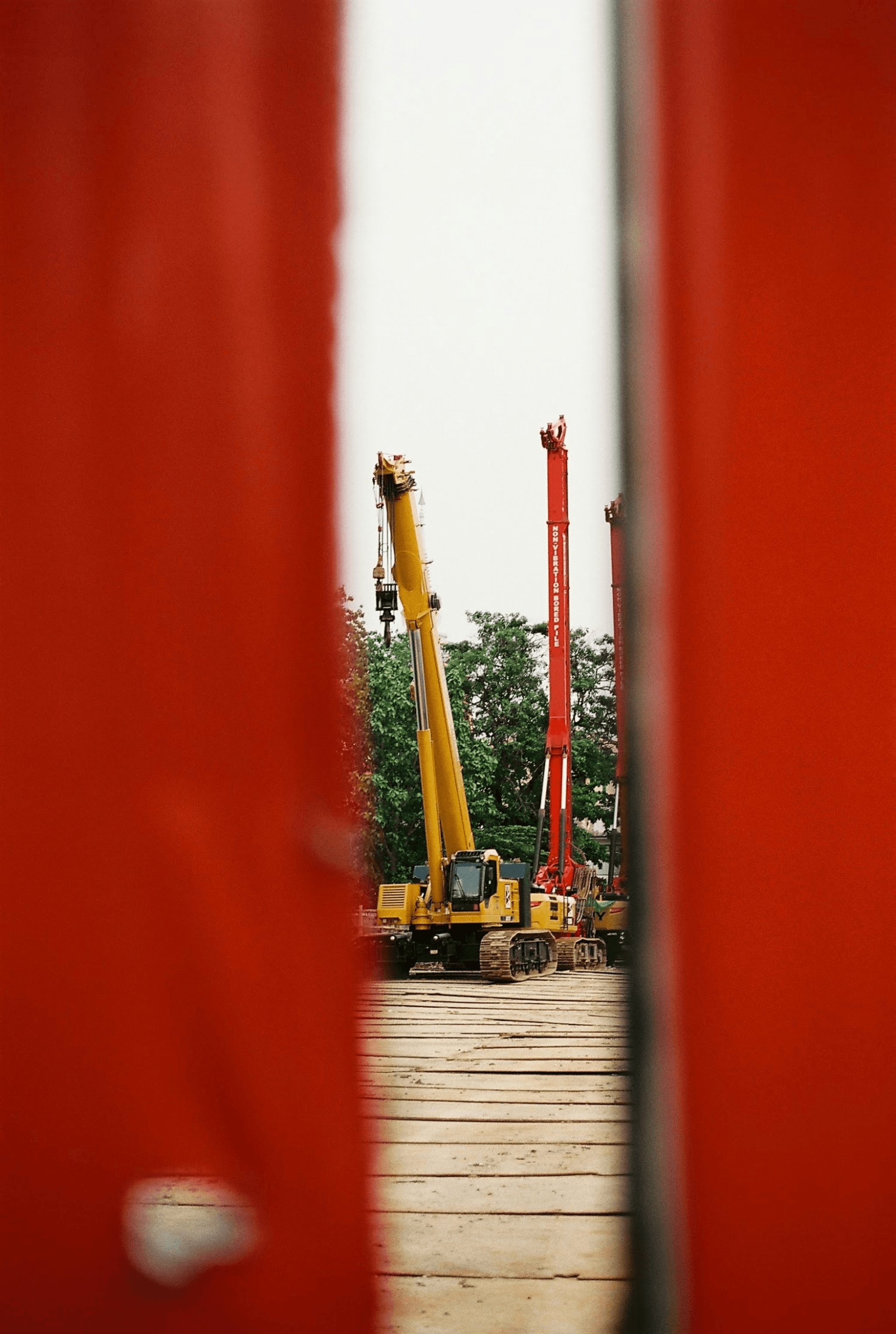 A detailed image showing crane inspection China during load testing process