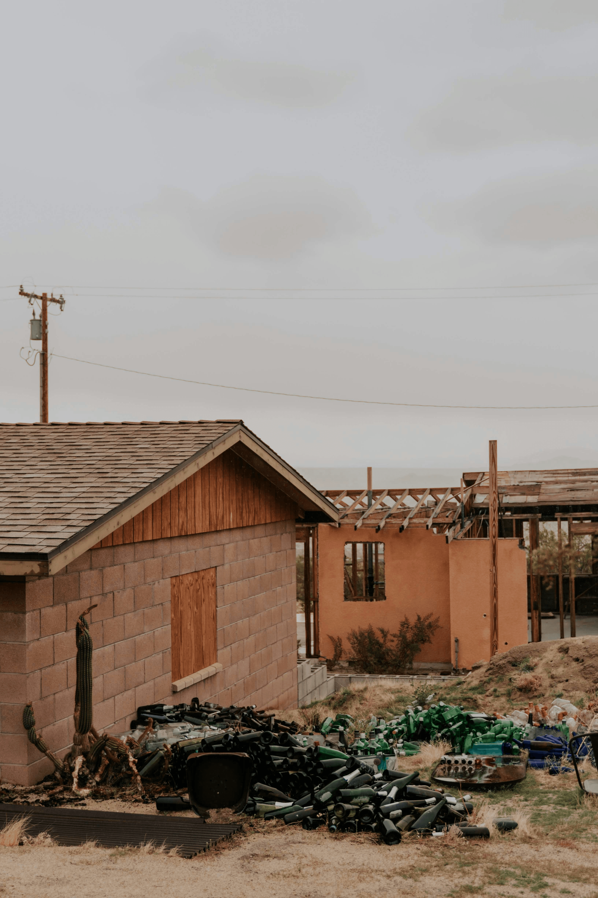 Efficient prebuilt modular homes under construction