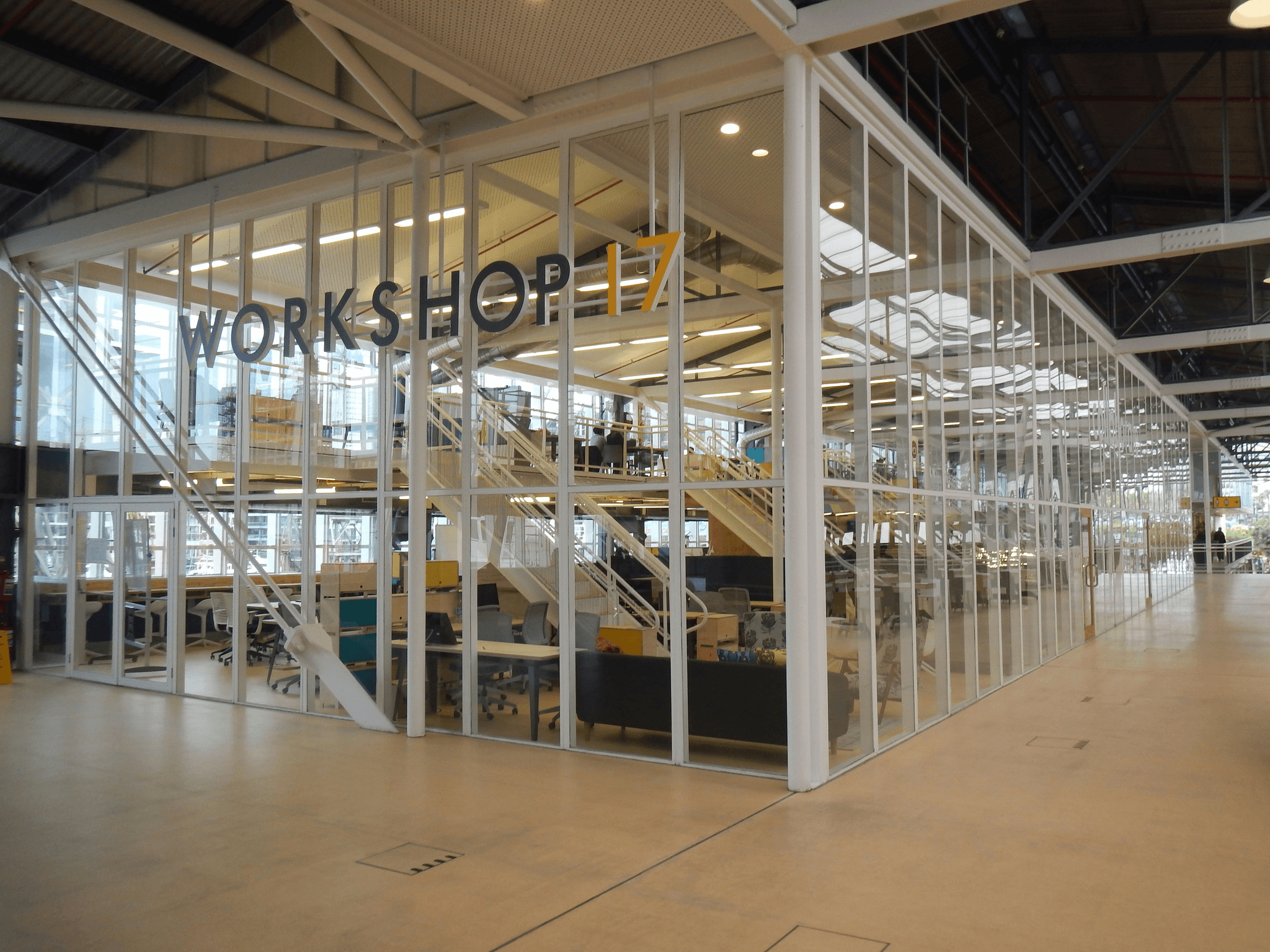 Efficiently designed modular warehouse office maximizing space usage