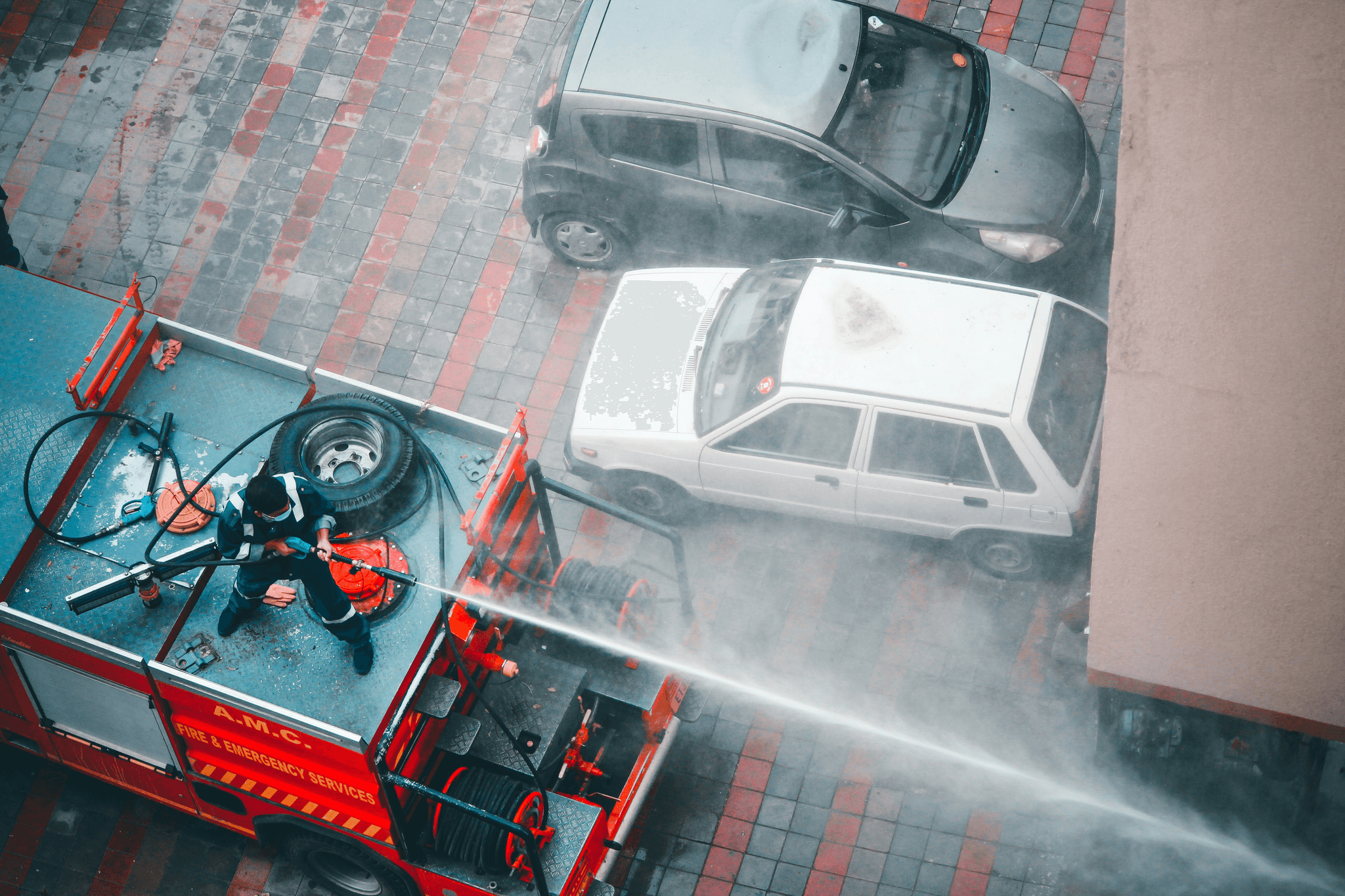Fire foam truck maintenance routine checks