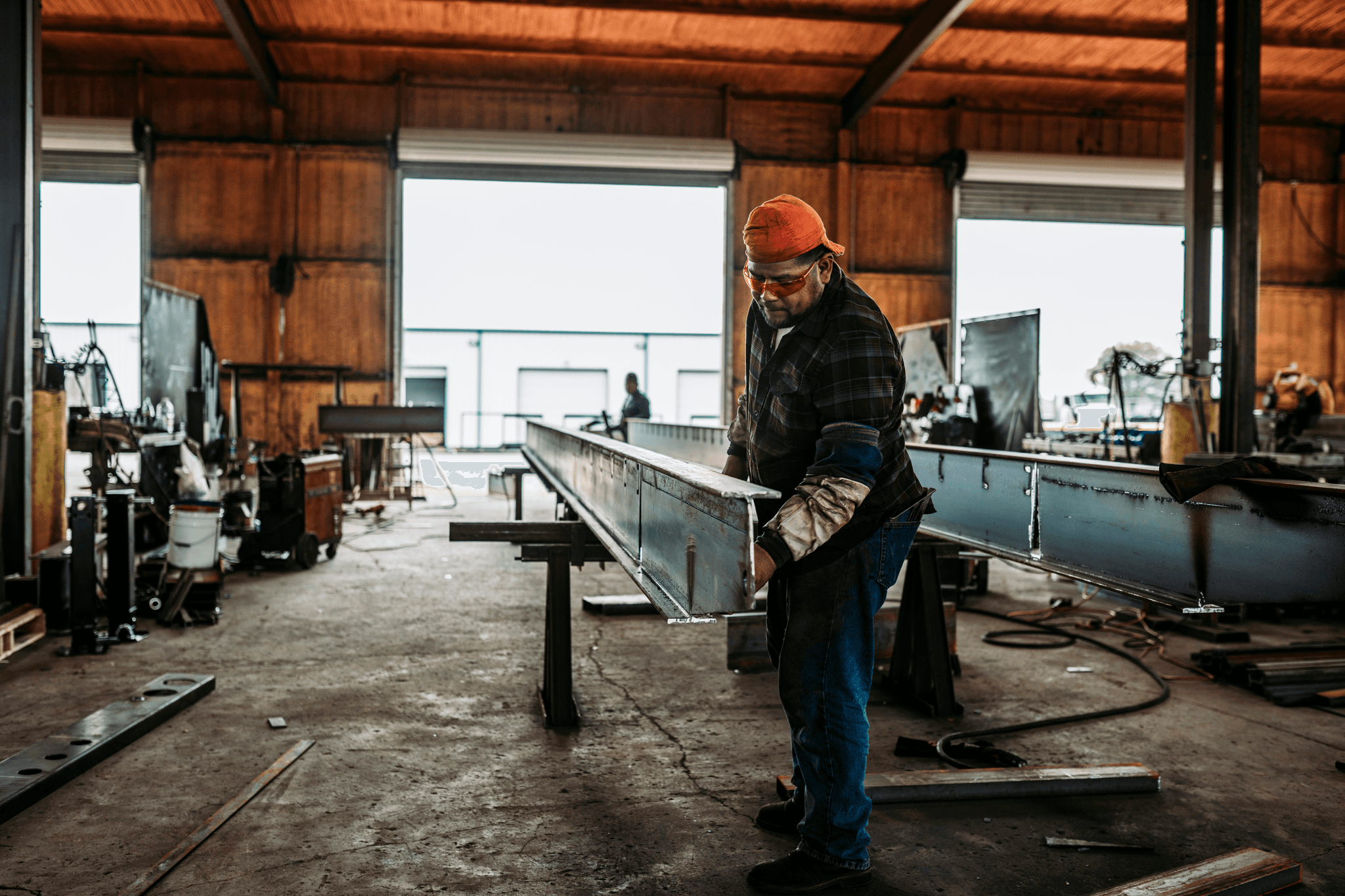 Structural Steel Inspection focusing on weld quality