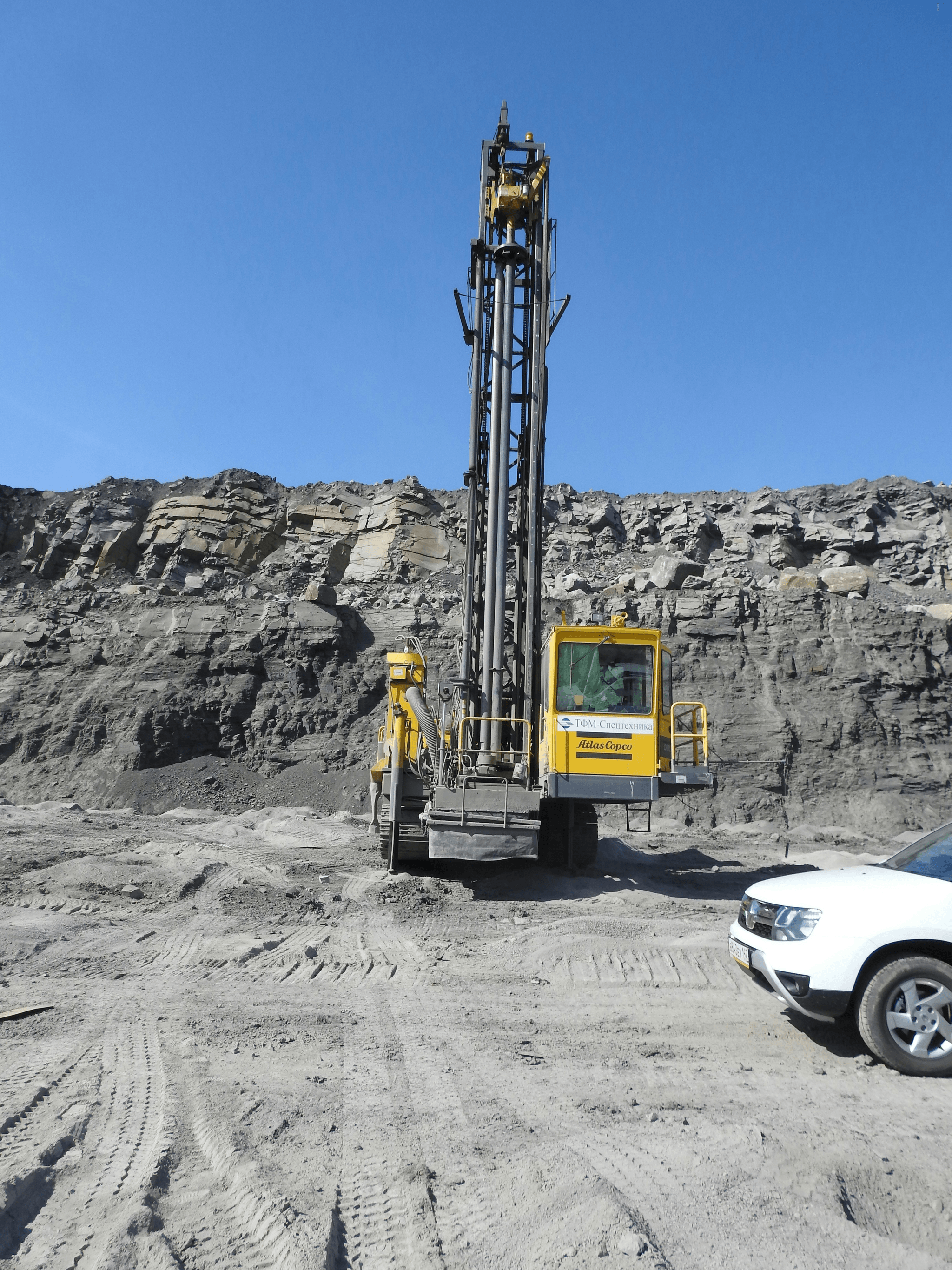 Water Well Drilling Rig in Rural Environment