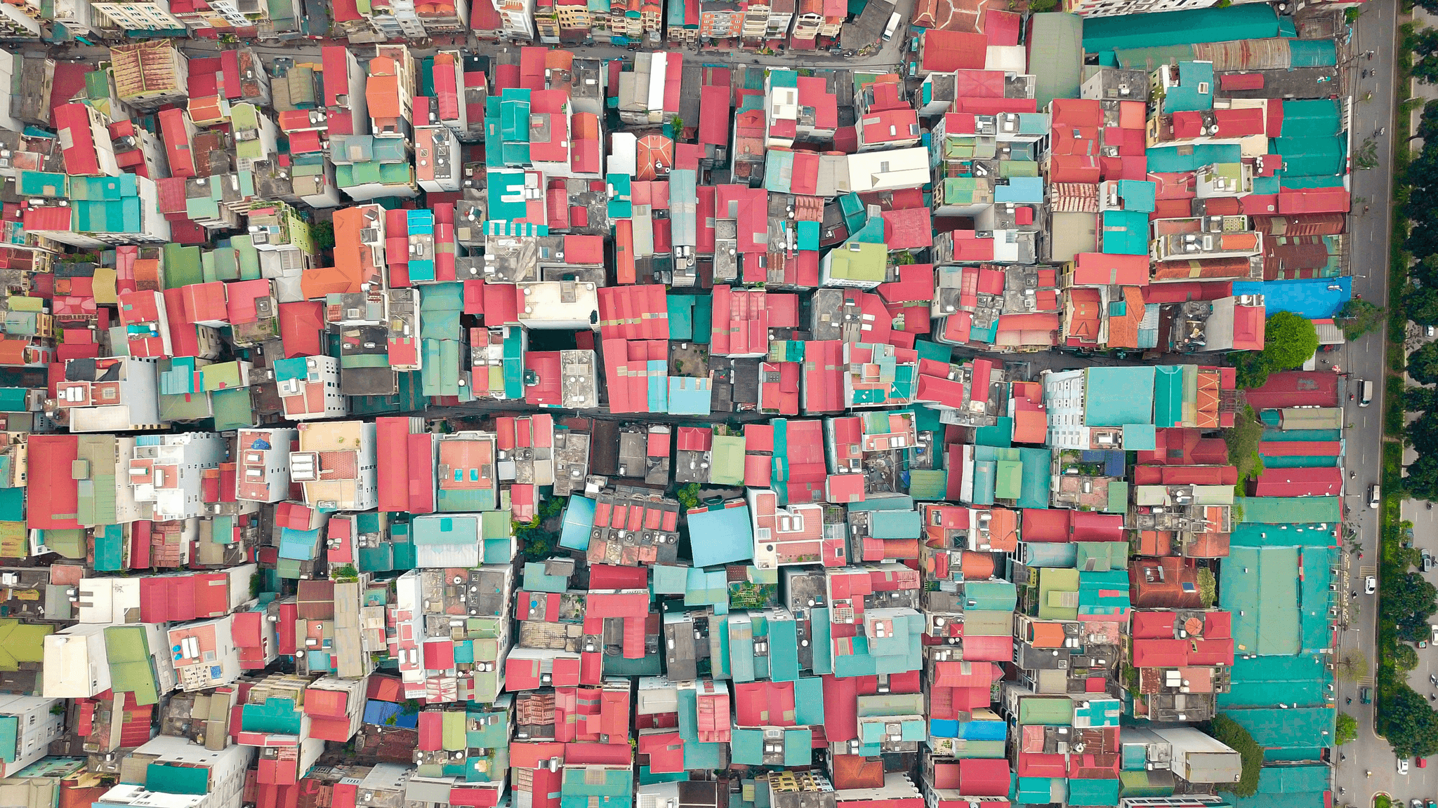 Flat Pack Container House Community - Aerial View