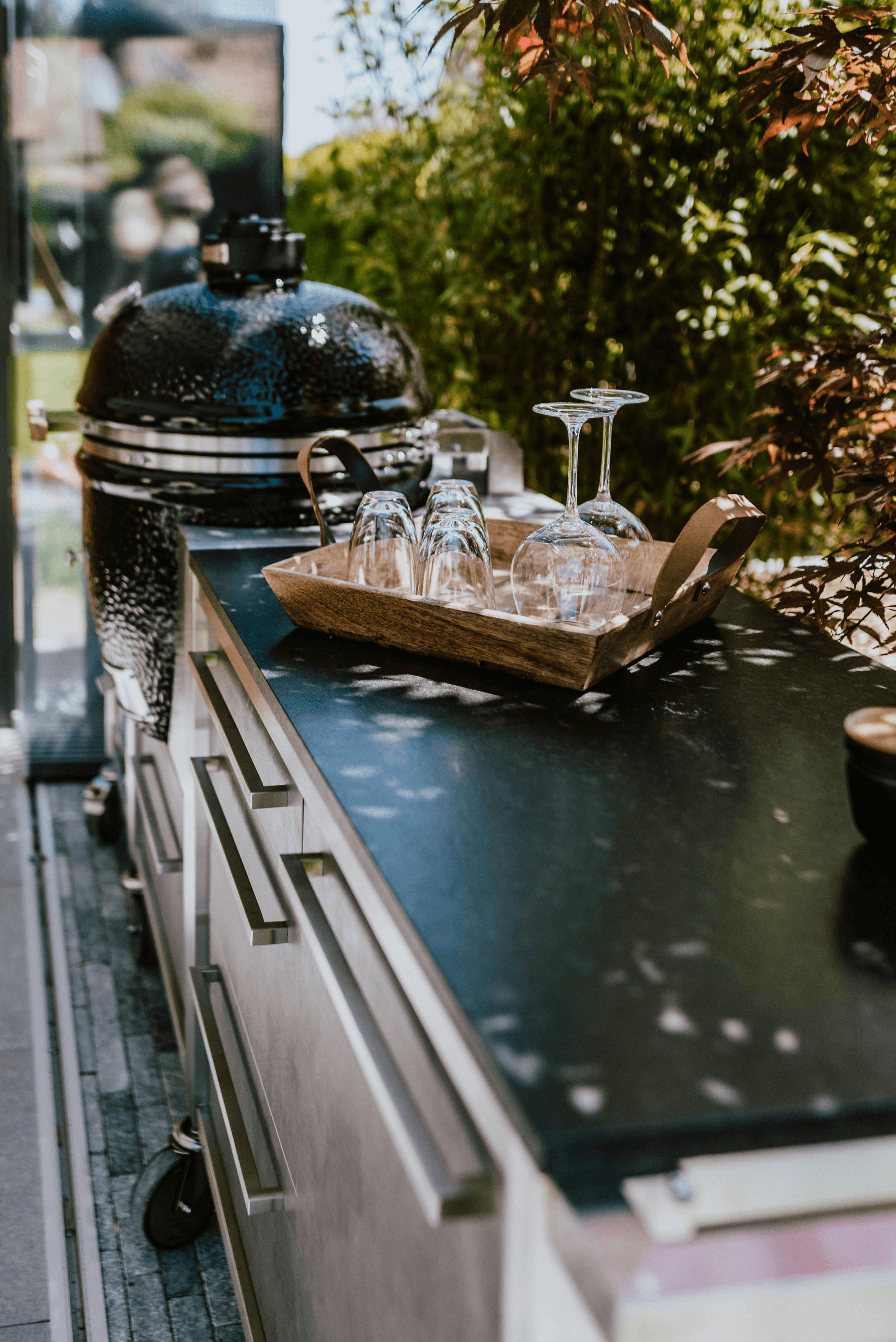 Durable stainless steel portable outdoor bar